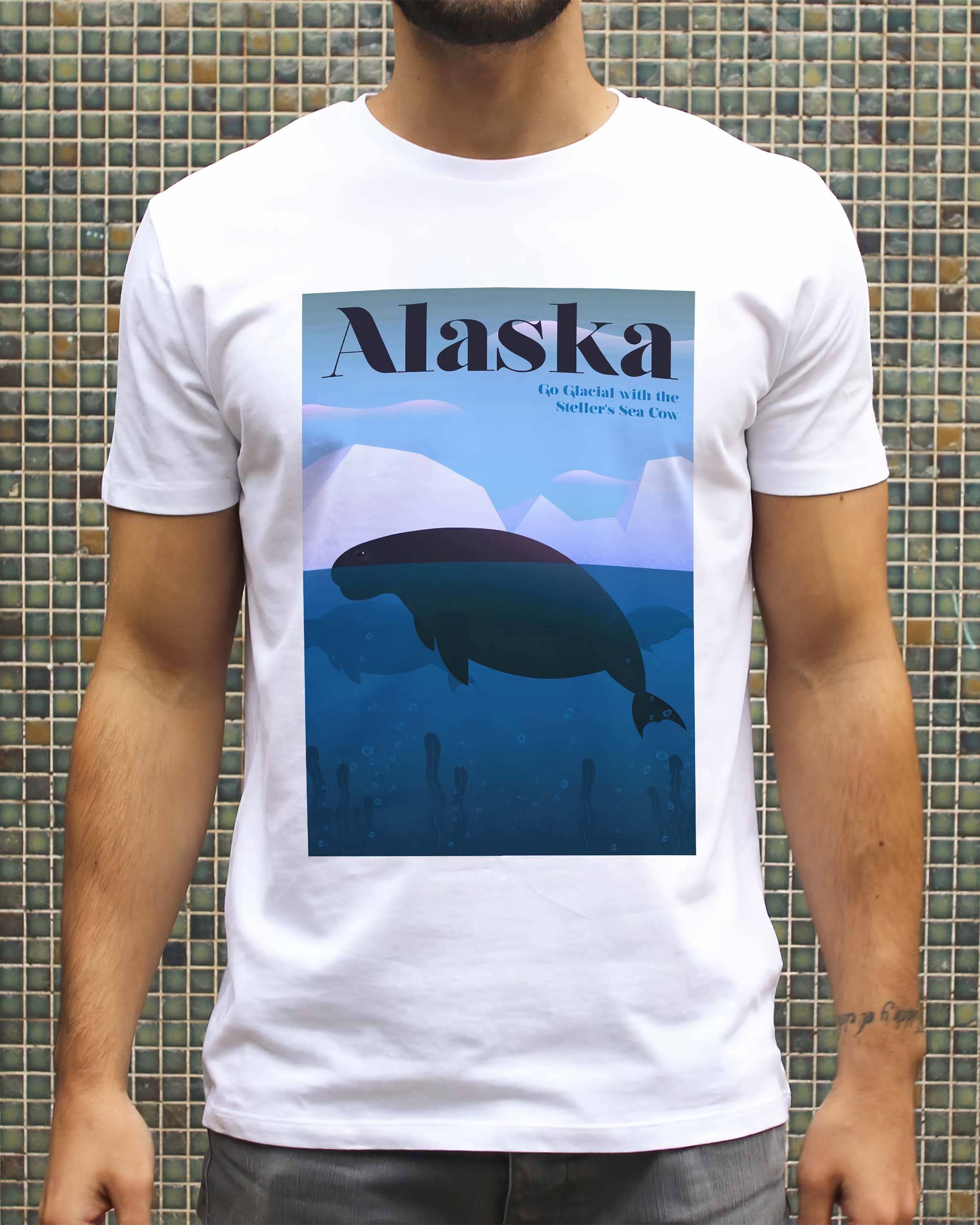 T-shirt Alaska de couleur Blanc