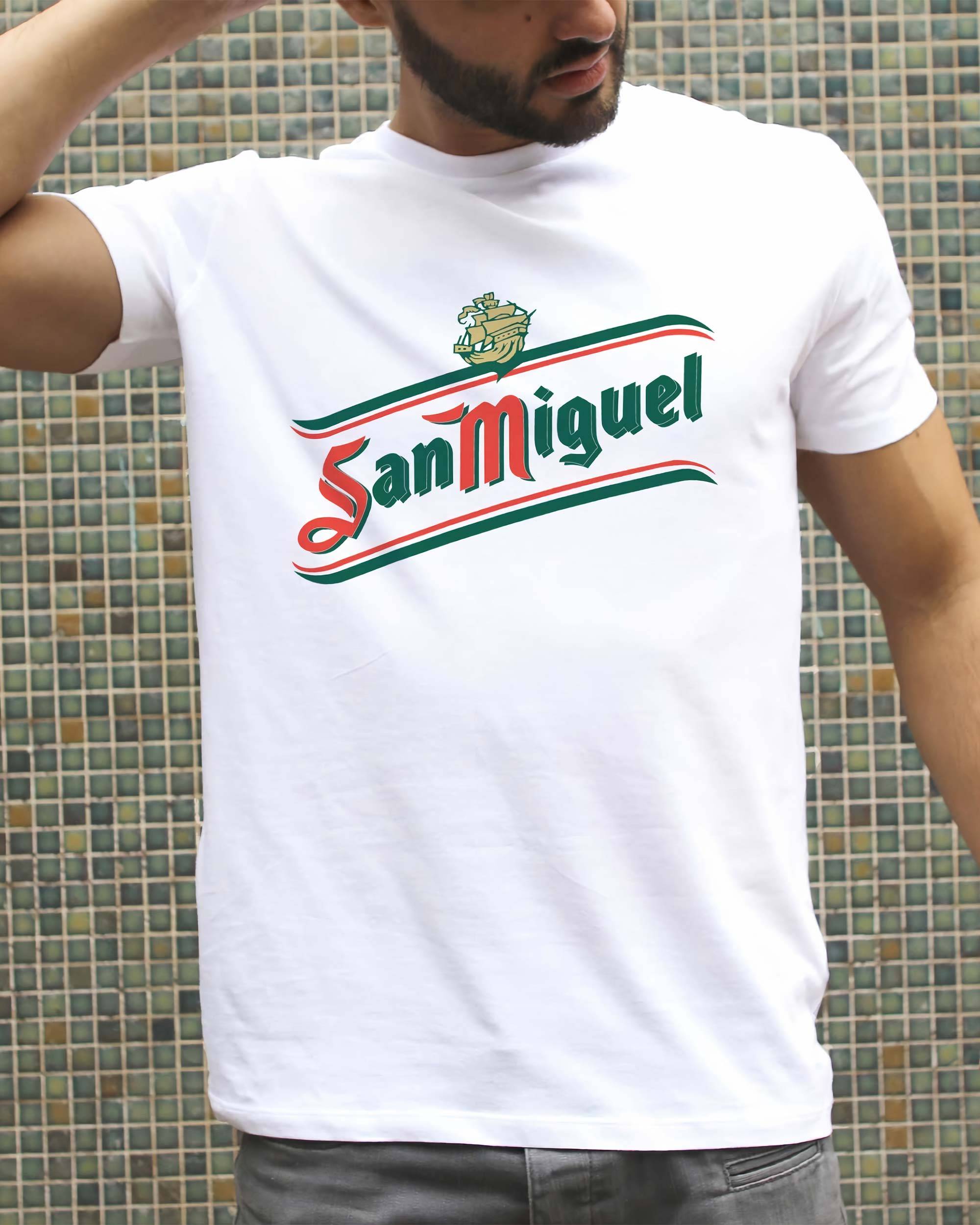 T-shirt San Miguel de couleur Blanc