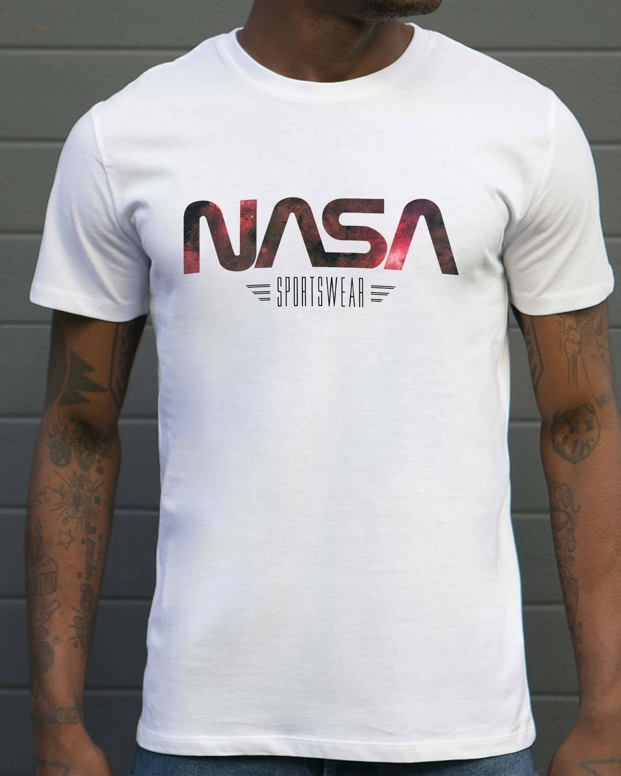 T-shirt NASA Sportswear de couleur Blanc par Catchy