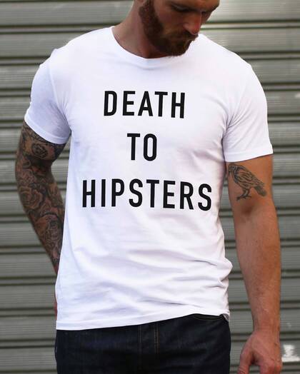 T-shirt Death To Hipsters Grafitee