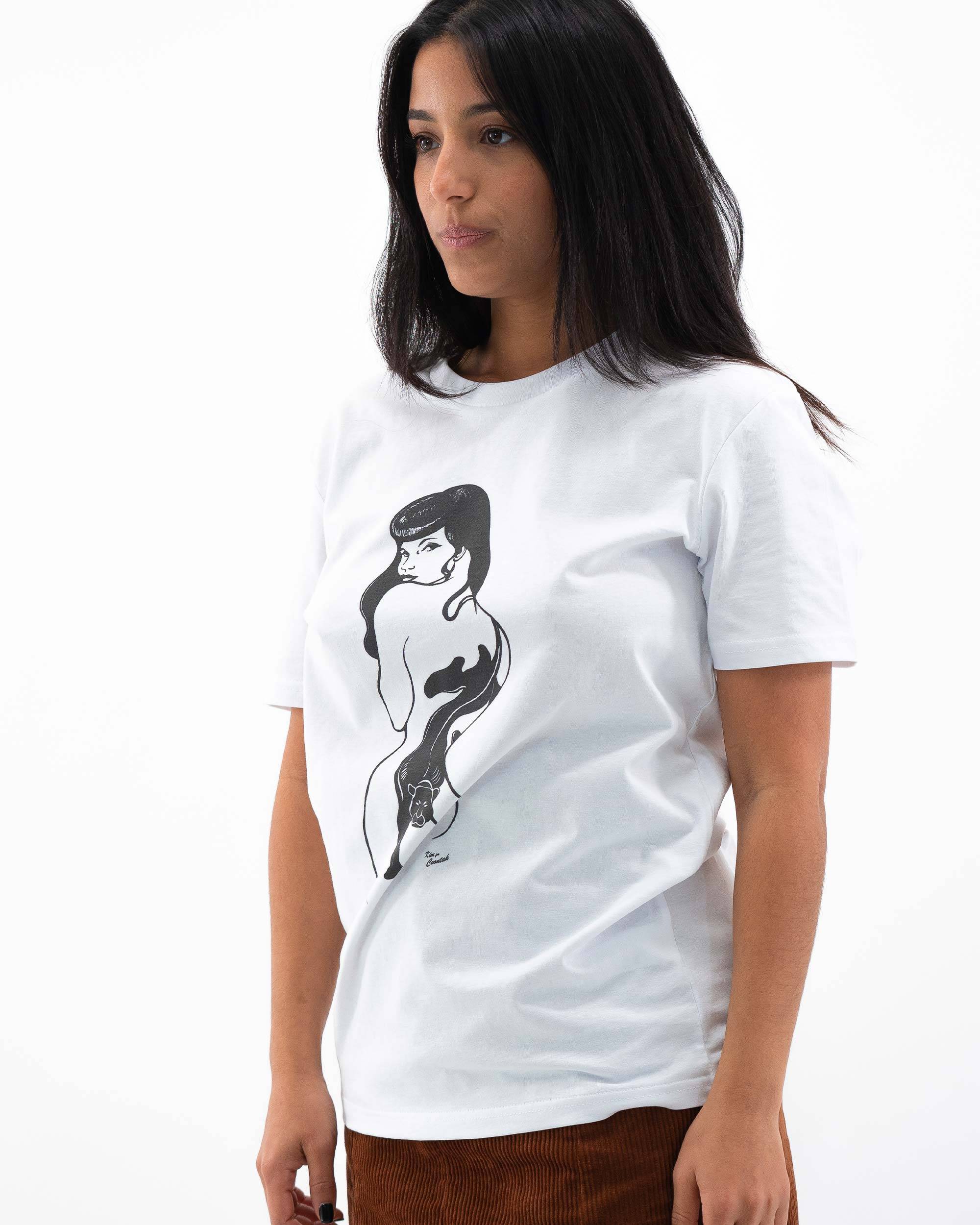 T-shirt Betty de couleur Blanc par Coontak