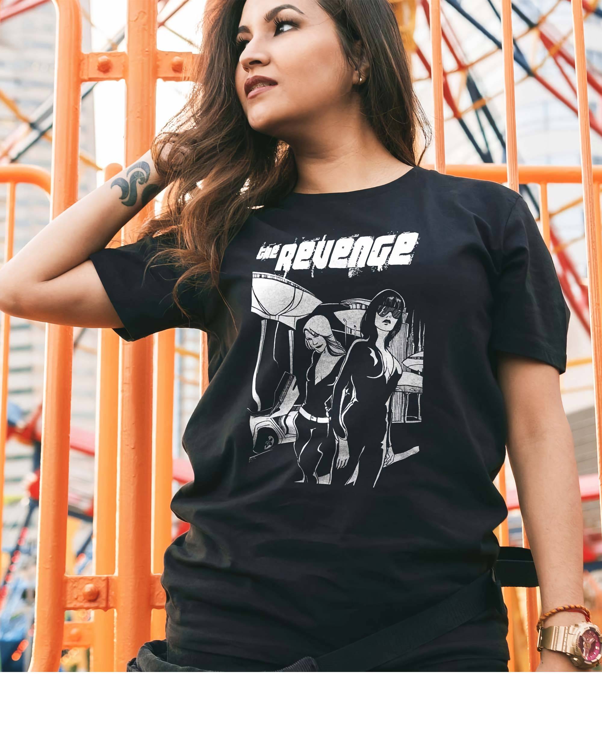 T-shirt The Revenge de couleur Noir par Coontak