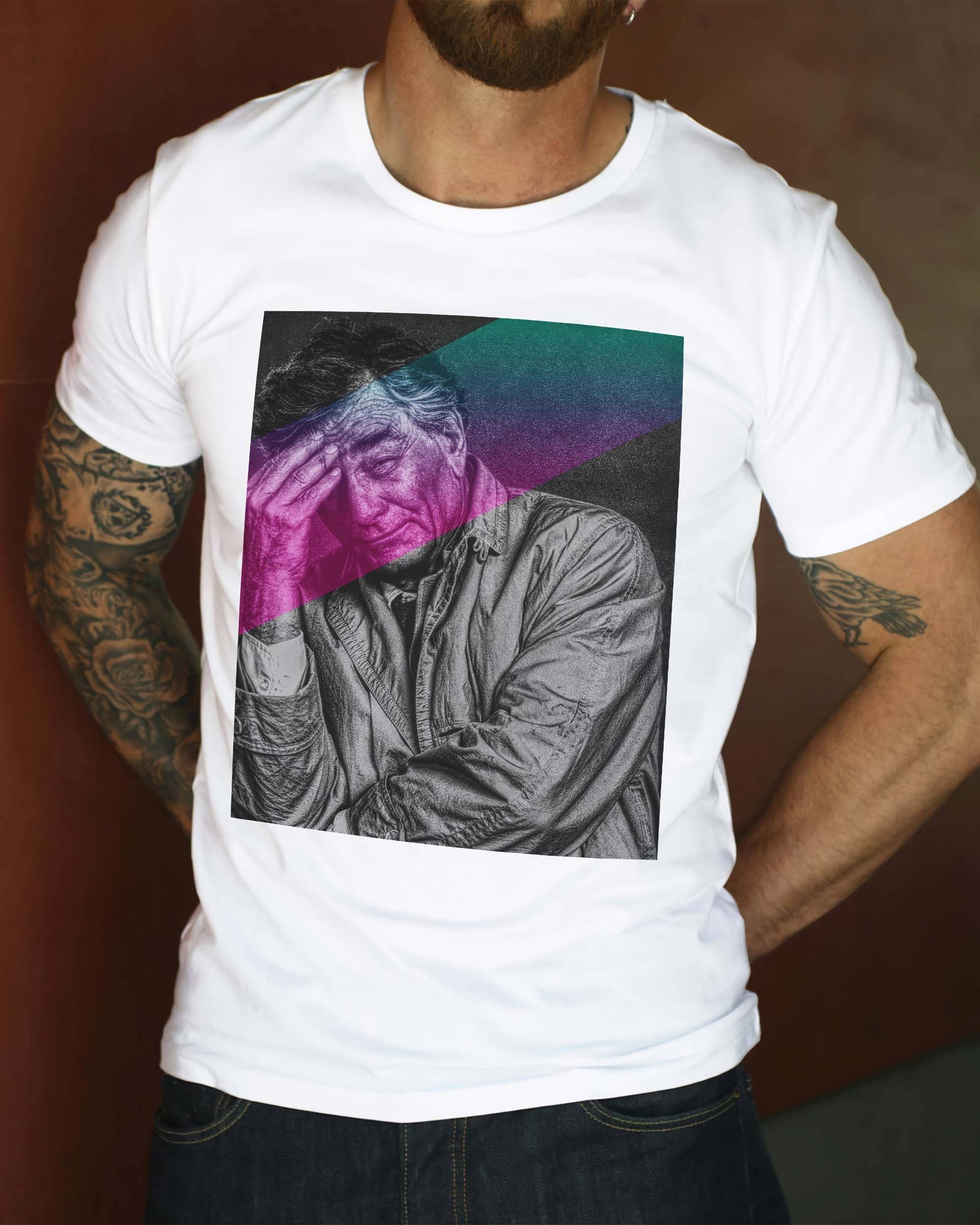T-shirt Inspecteur Columbo de couleur Blanc