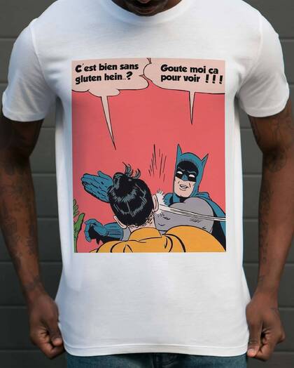 T-shirt Batman Sans Gluten Grafitee
