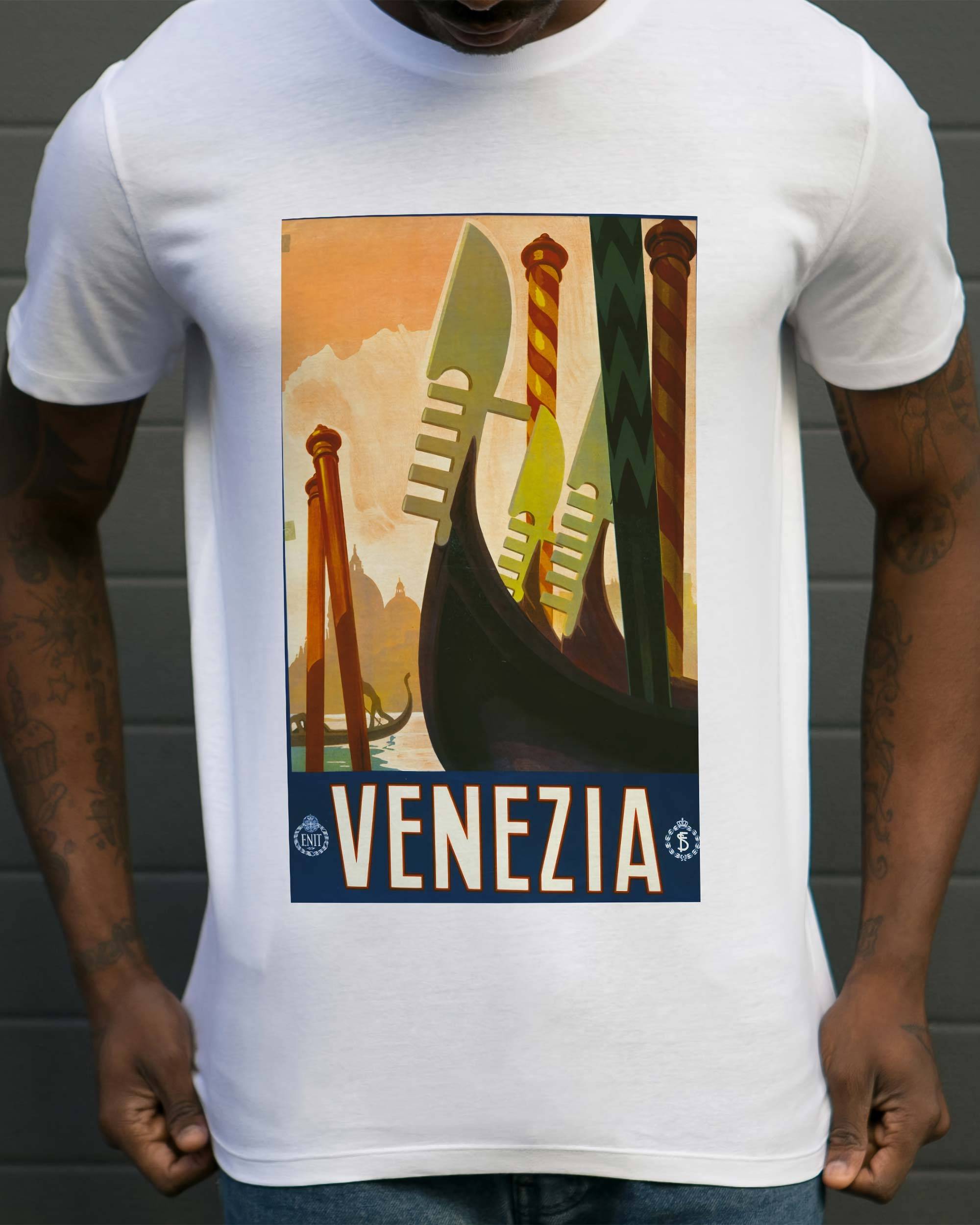 T-shirt Venezia de couleur Blanc