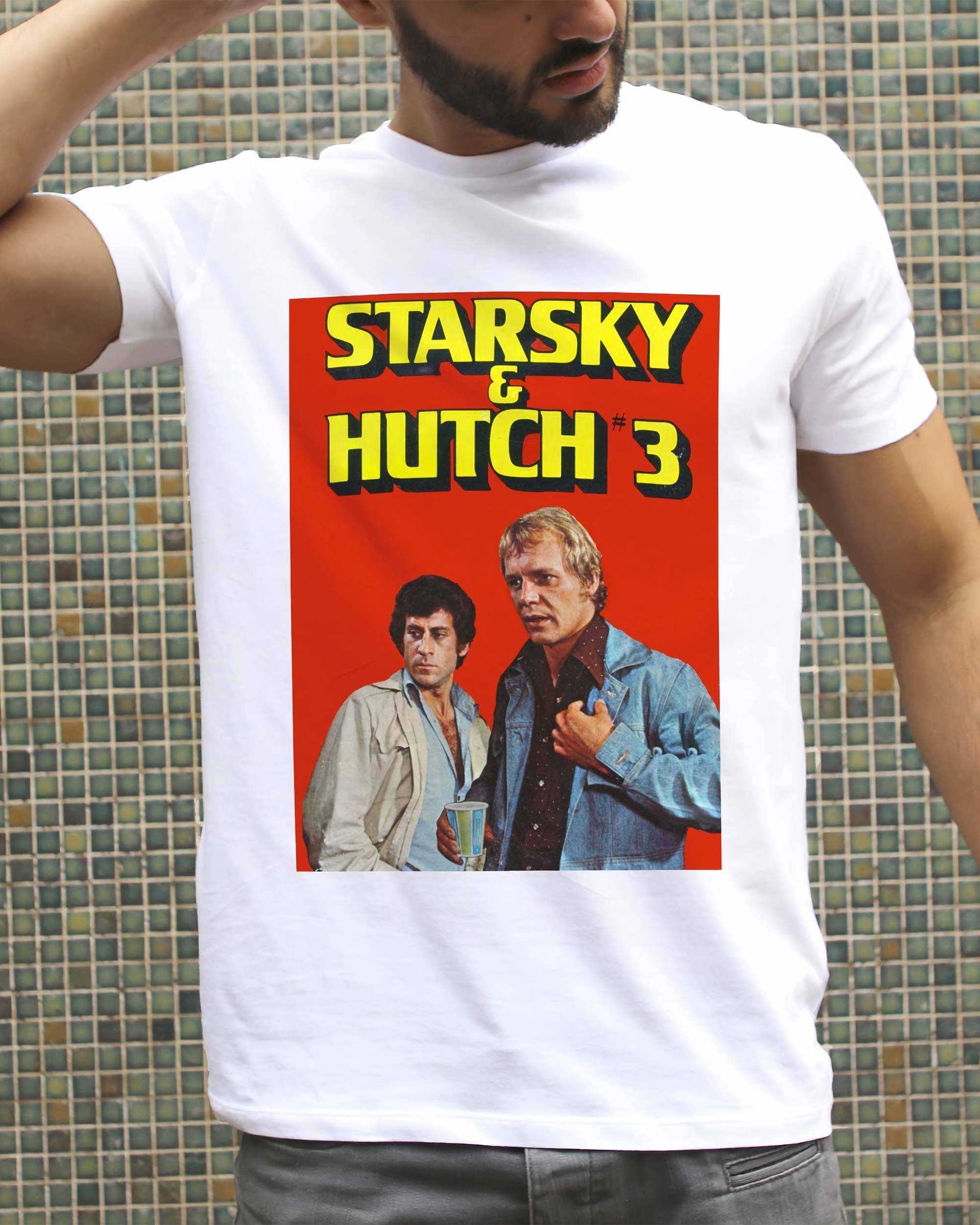 T-shirt Starsky et Hutch III de couleur Blanc