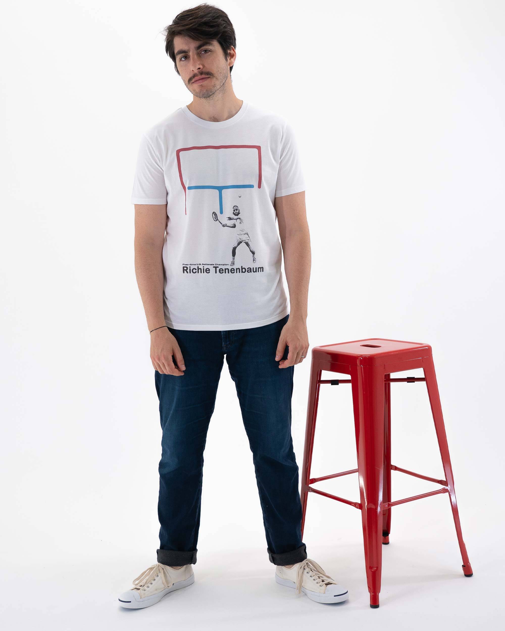 T-shirt Richie Tenenbaum de couleur Blanc par Love Means Nothing