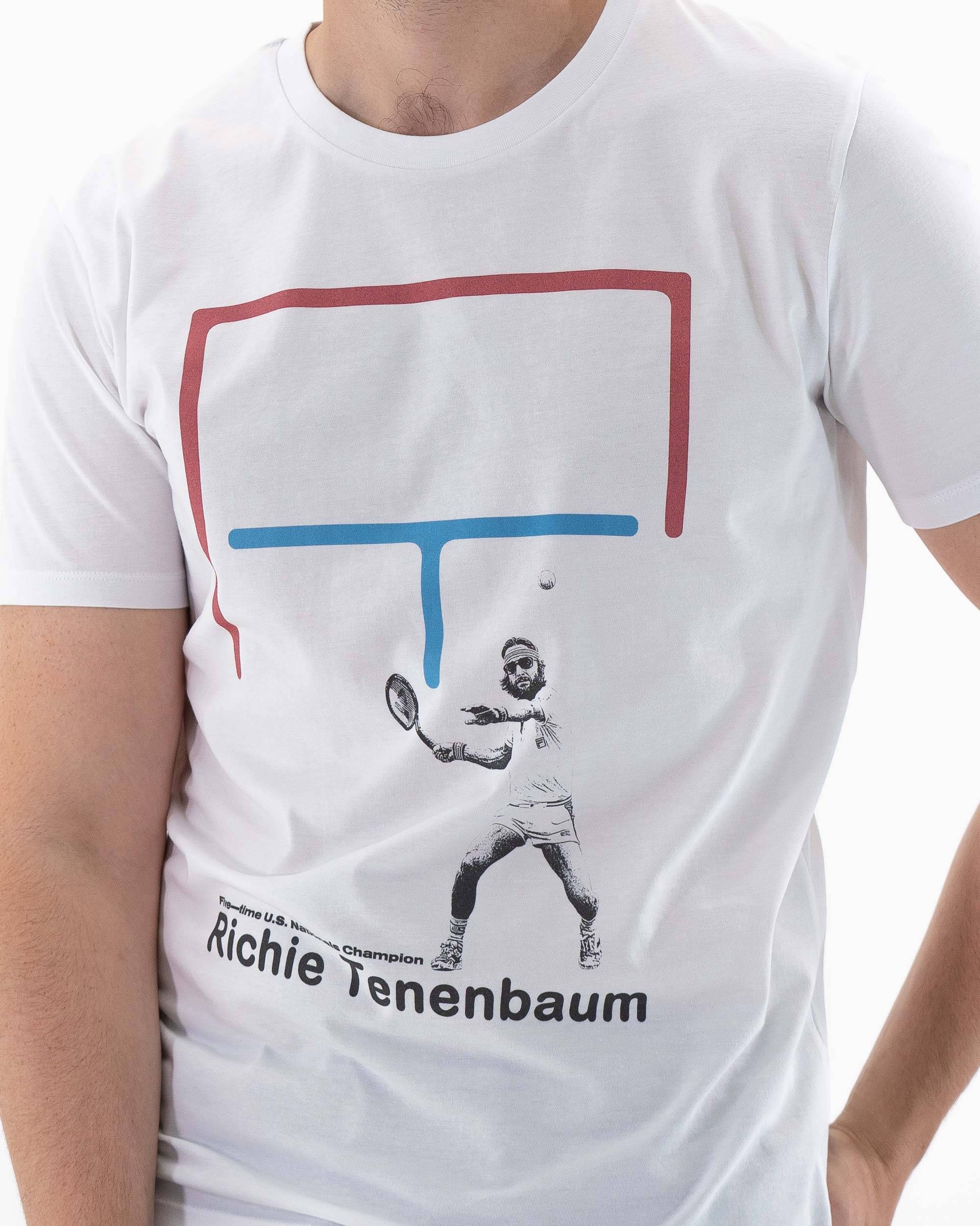 T-shirt Richie Tenenbaum de couleur Blanc par Love Means Nothing