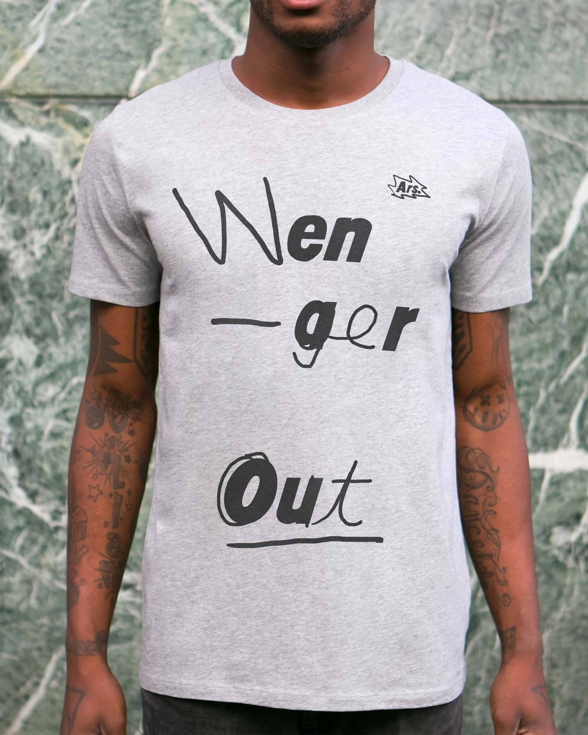 T-shirt Wenger Enough de couleur Gris chiné par Sucker For Soccer