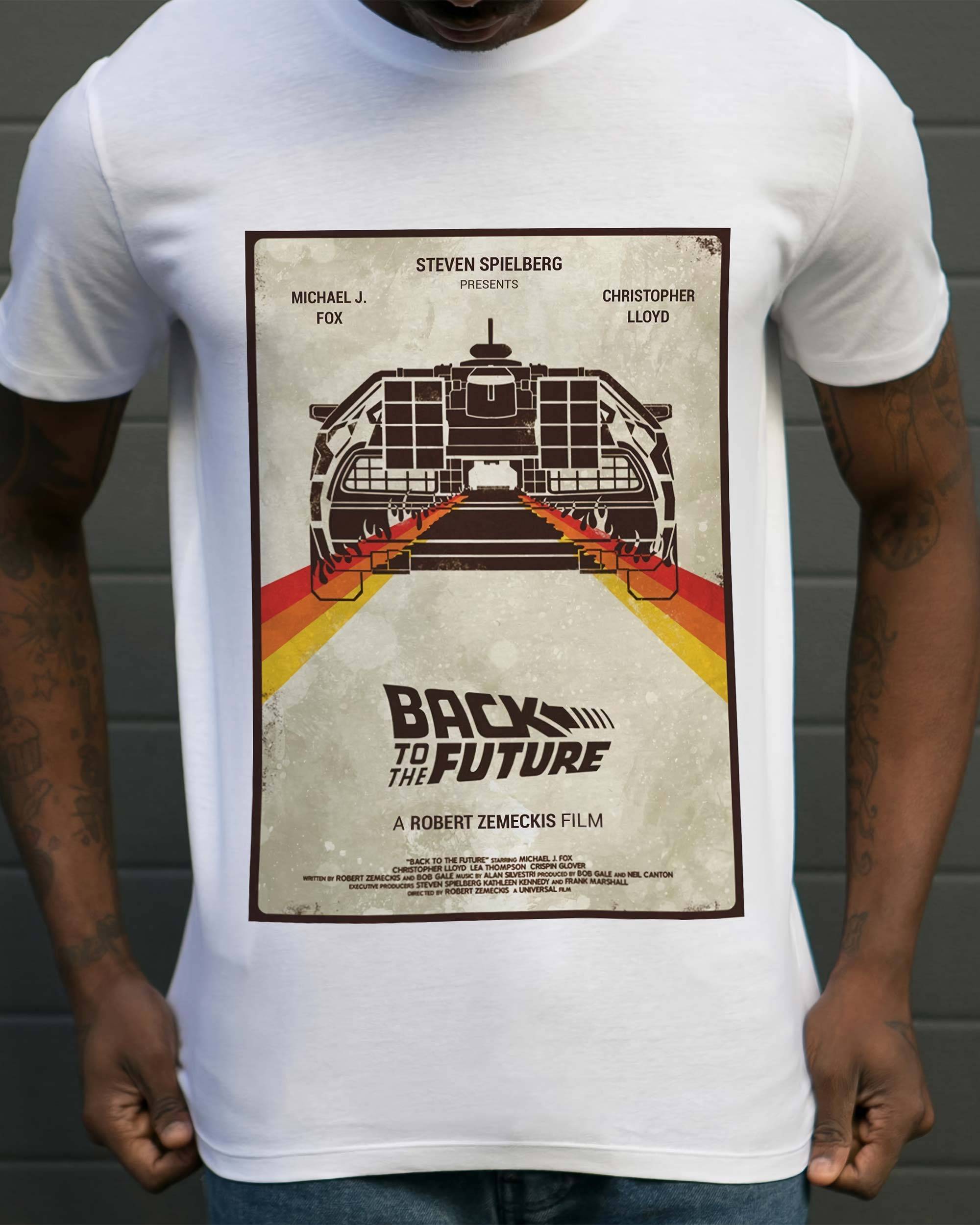 T-shirt Back To The Future de couleur Blanc