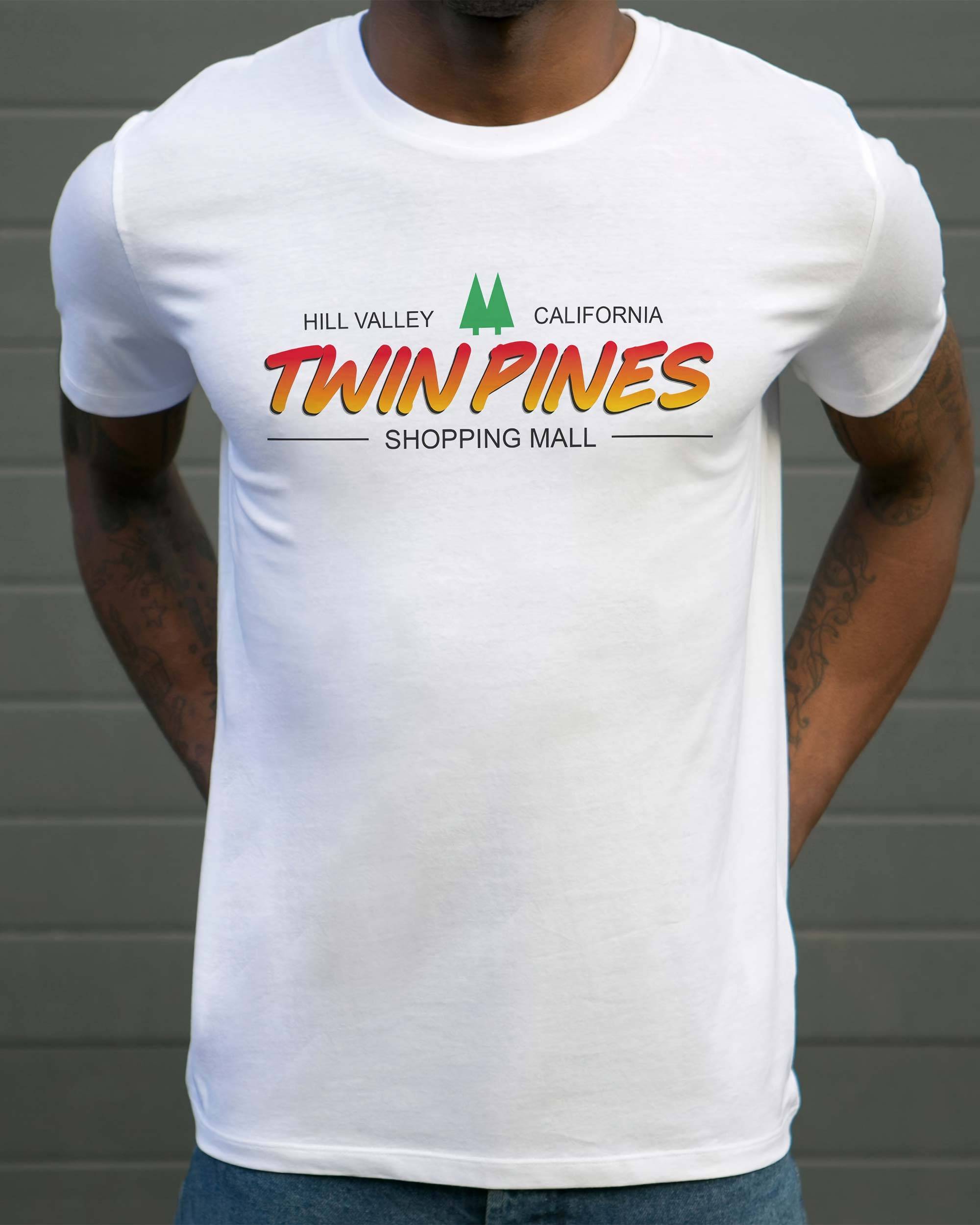 T-shirt Twin Pines Mall de couleur Blanc
