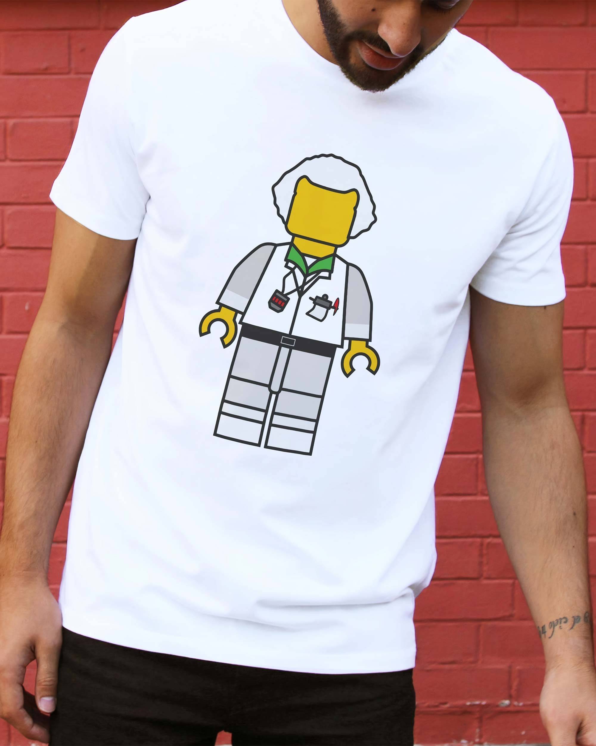 T-shirt Emmett Brown Lego de couleur Blanc