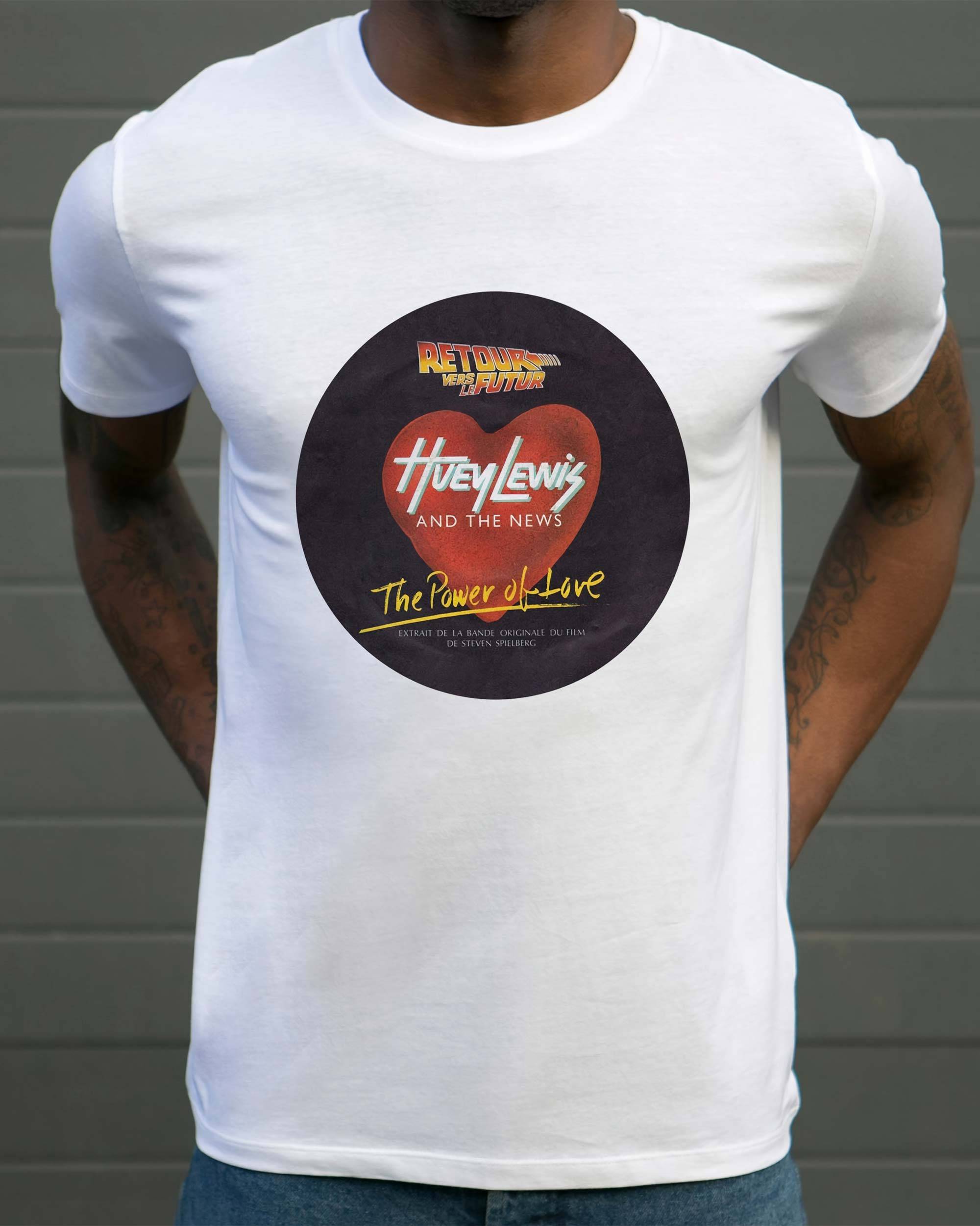 T-shirt Huey Lewis & The News de couleur Blanc