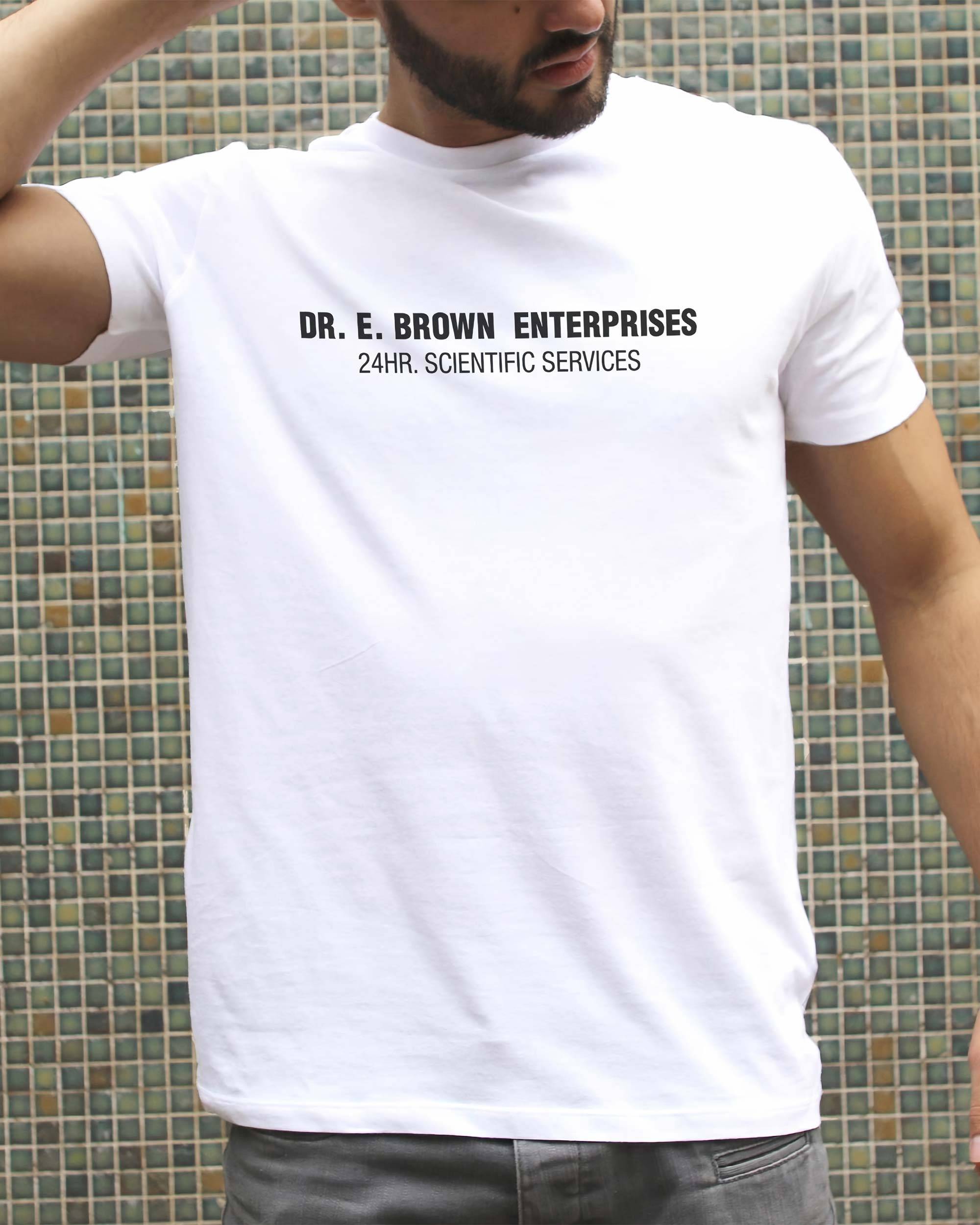 T-shirt Dr. E. Brown Enterprises de couleur Blanc
