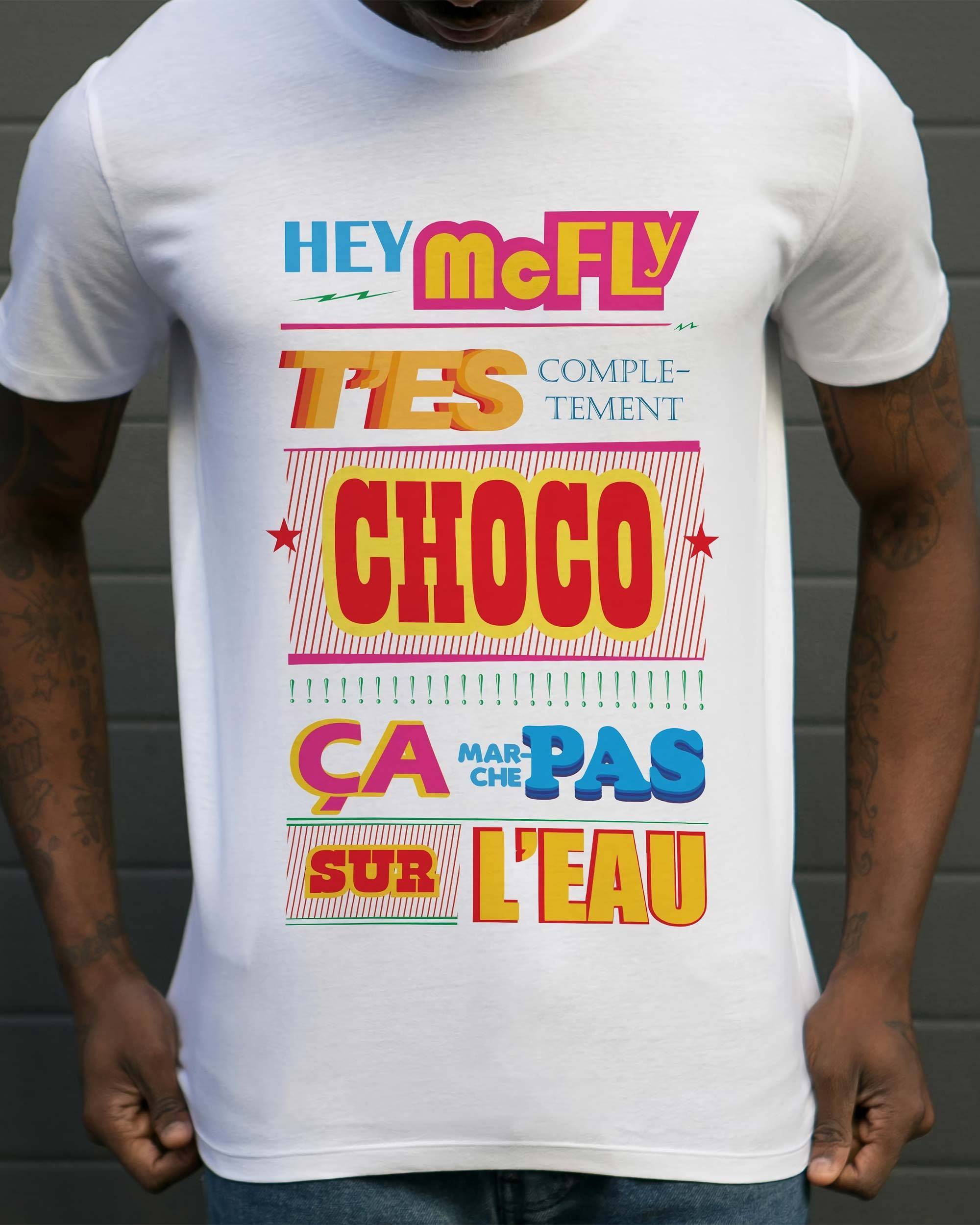 T-shirt Hoverboard Choco de couleur Blanc