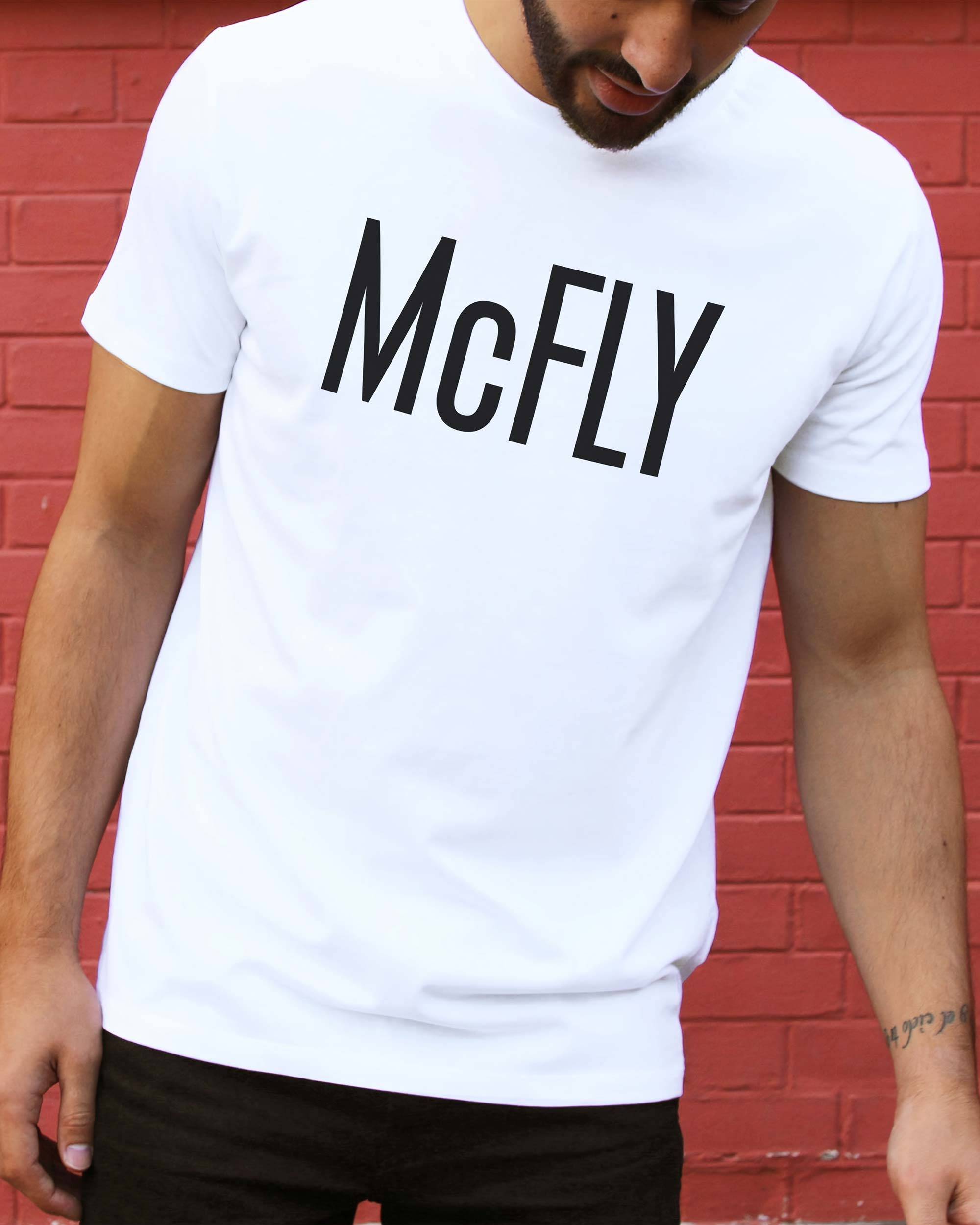 T-shirt McFly de couleur Blanc