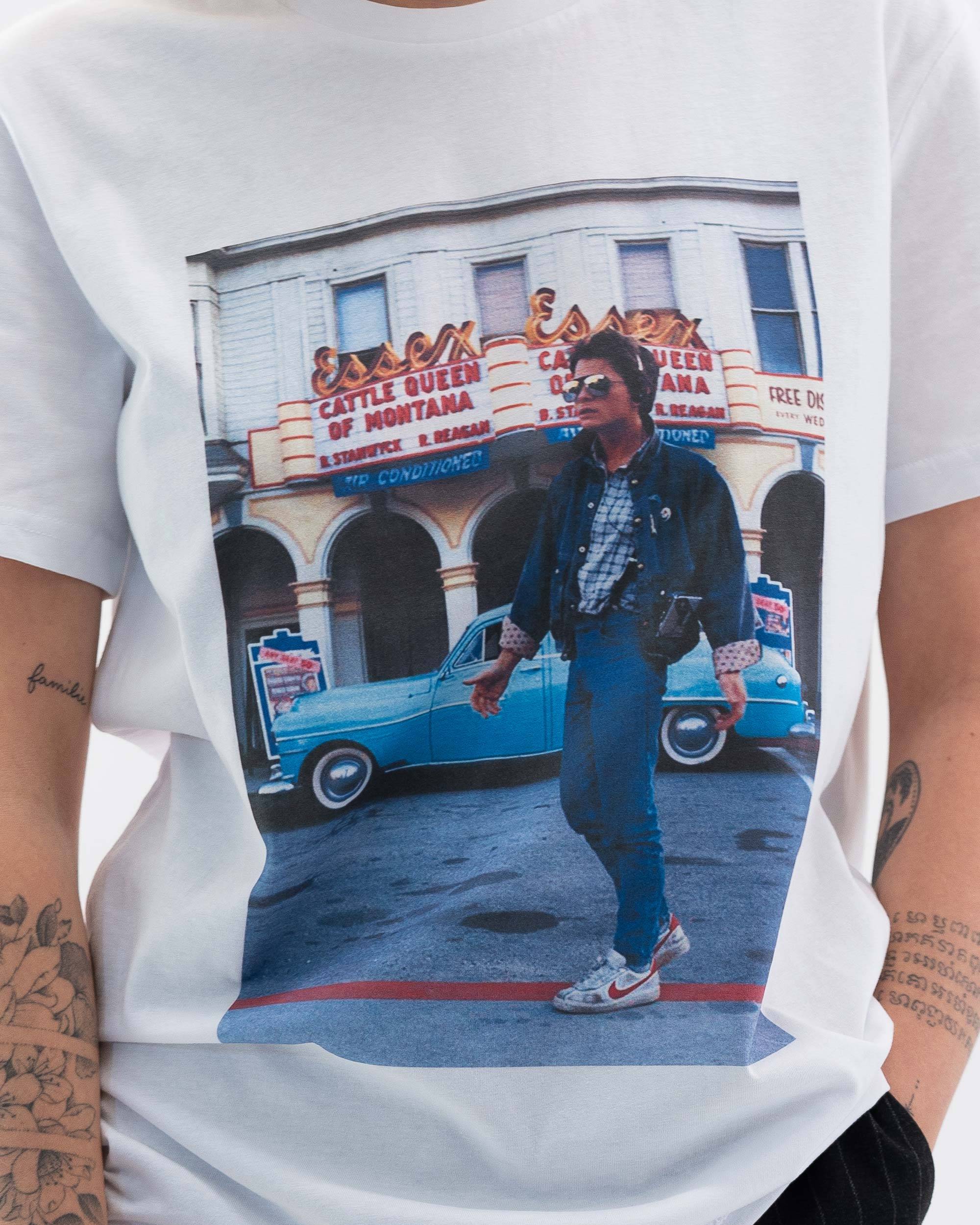 T-shirt Michael J. Fox de couleur Blanc