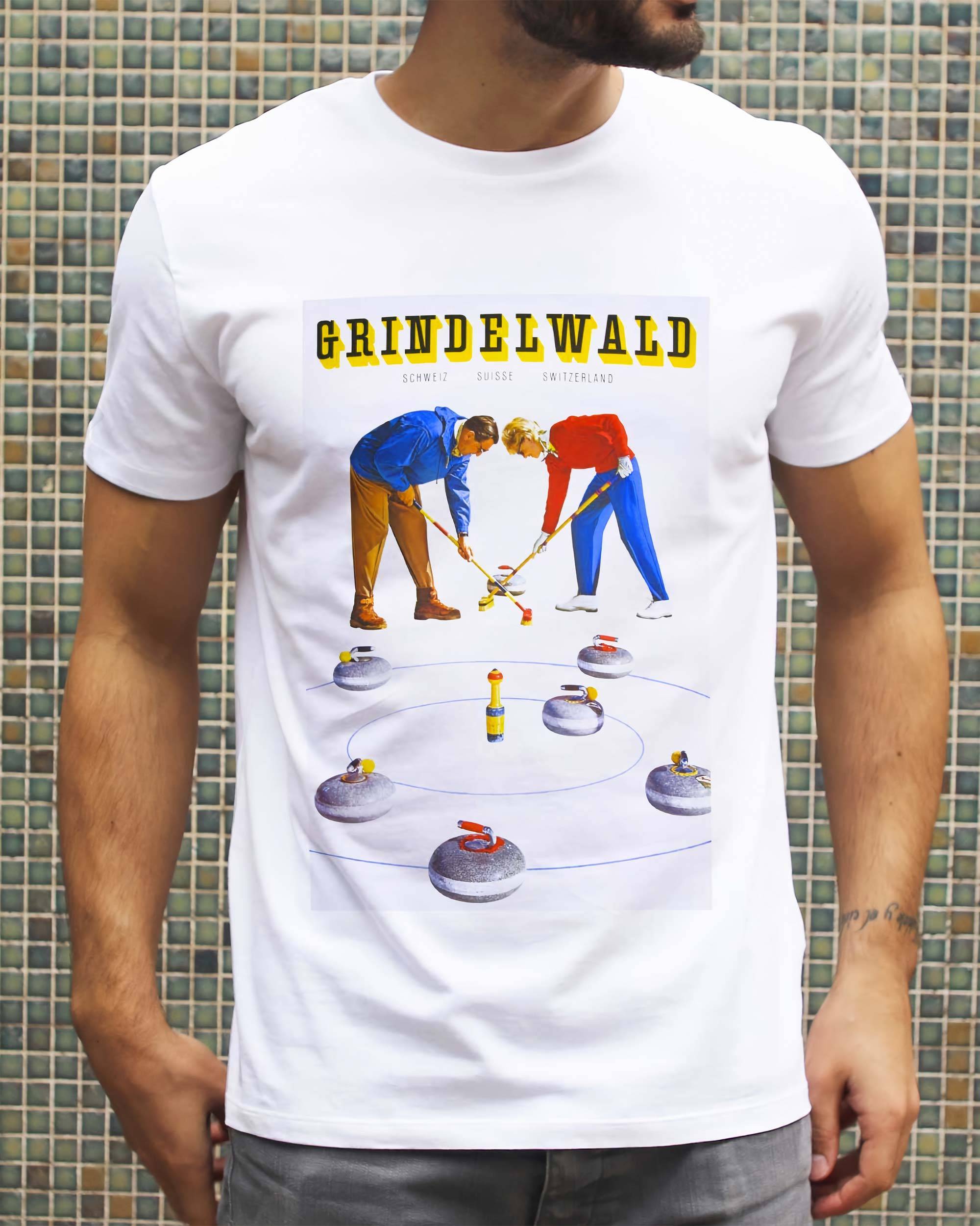 T-shirt Grindelwald de couleur Blanc