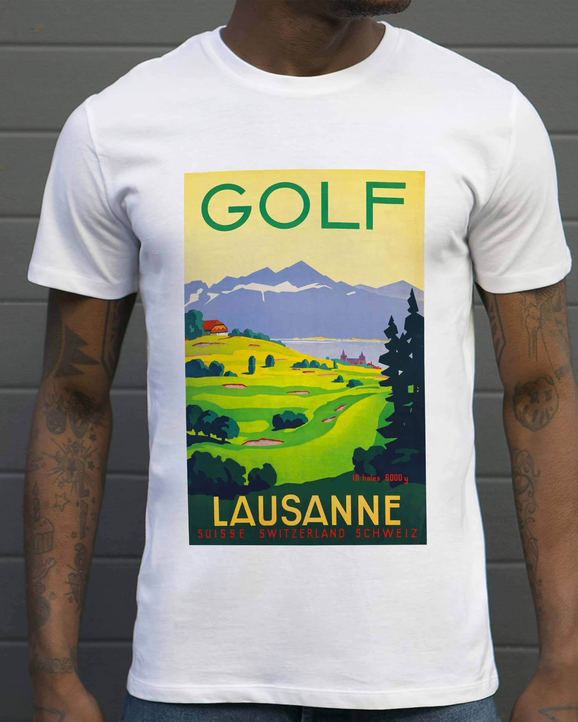 T-shirt Lausanne de couleur Blanc