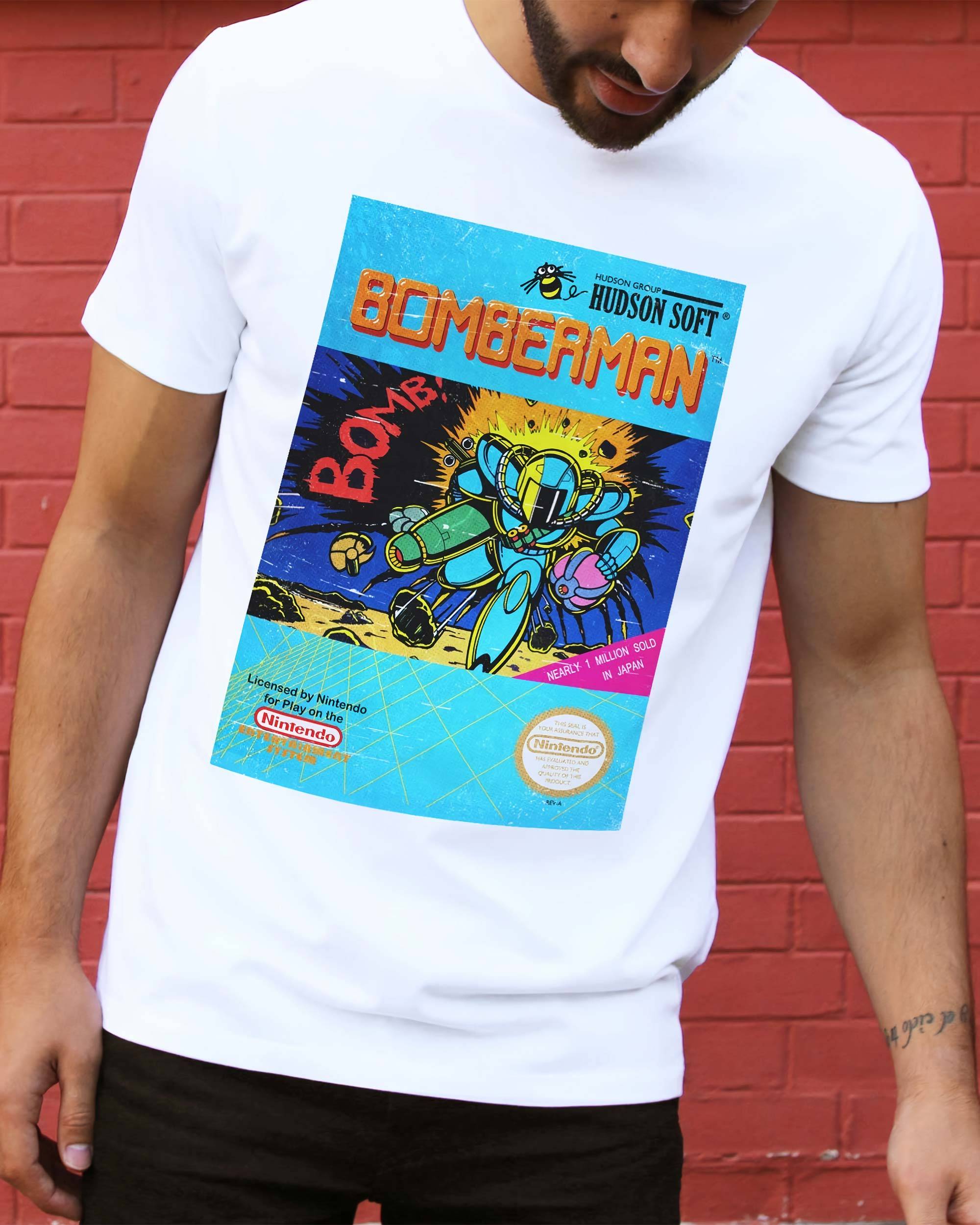 T-shirt Bomberman de couleur Blanc