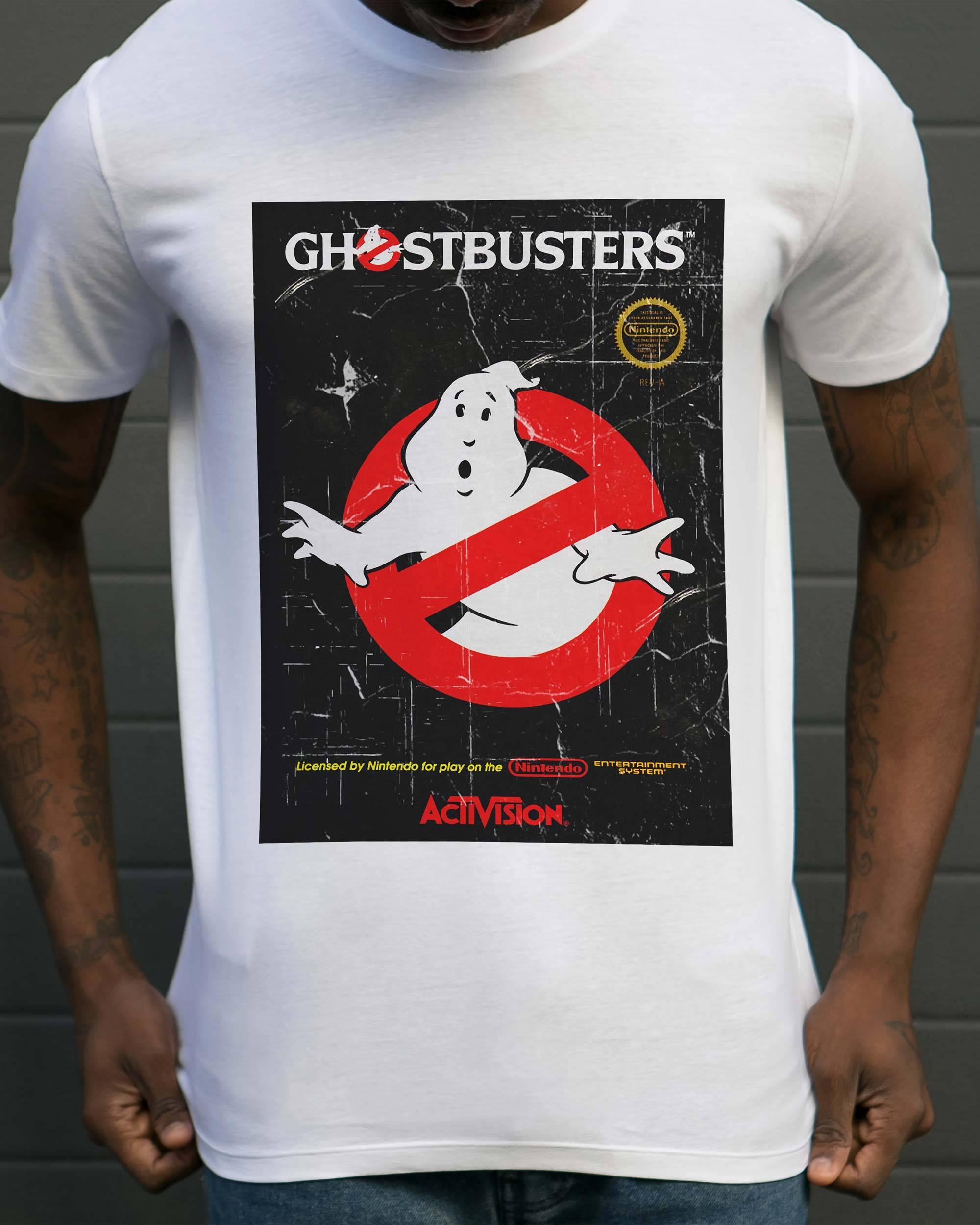 T-shirt Ghostbusters Nintendo de couleur Blanc