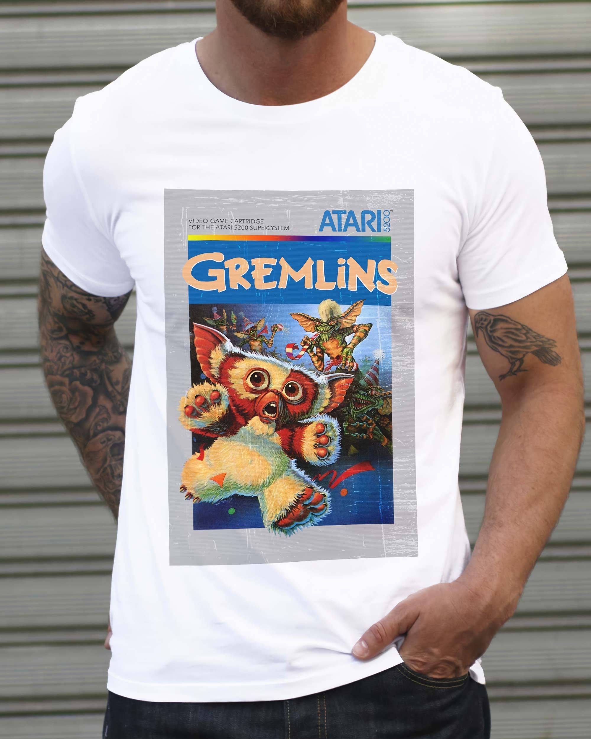 T-shirt Gremlins Atari de couleur Blanc