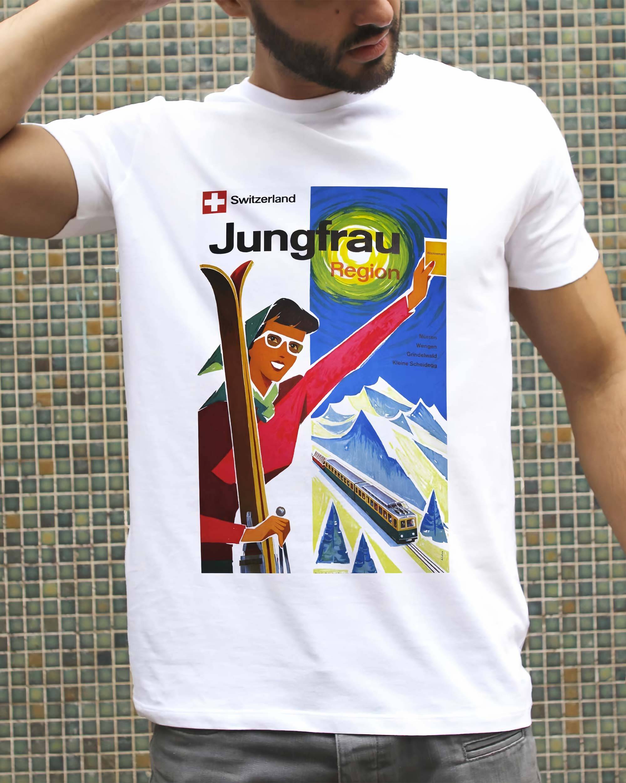 T-shirt Jungfrau de couleur Blanc