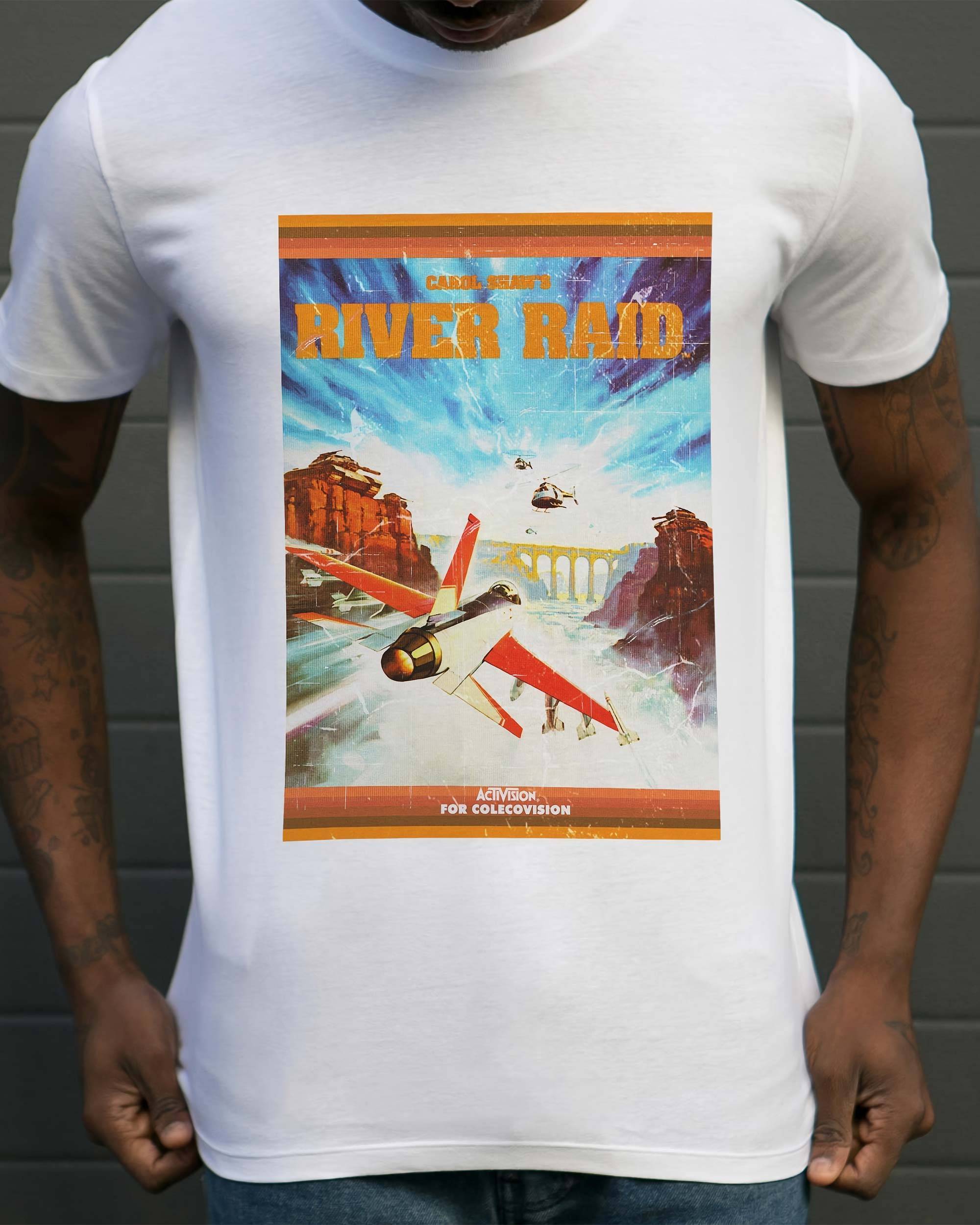 T-shirt River Raid de couleur Blanc