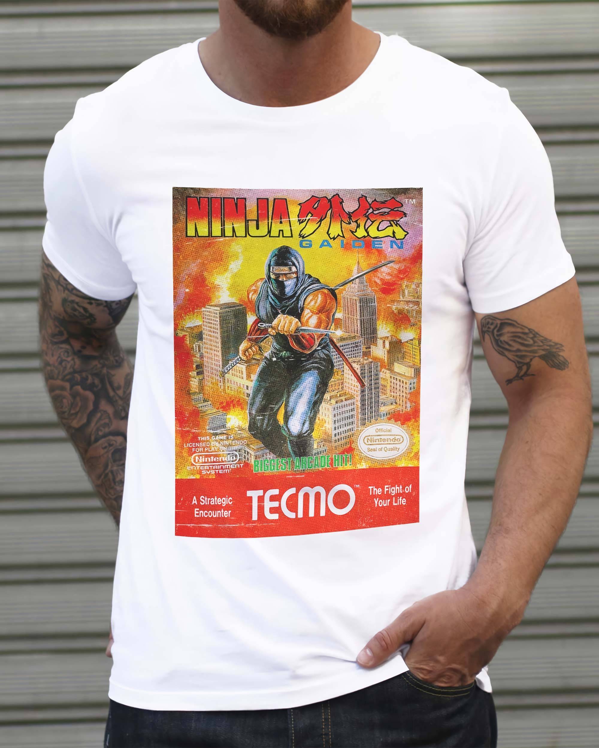 T-shirt Ninja Gaiden de couleur Blanc