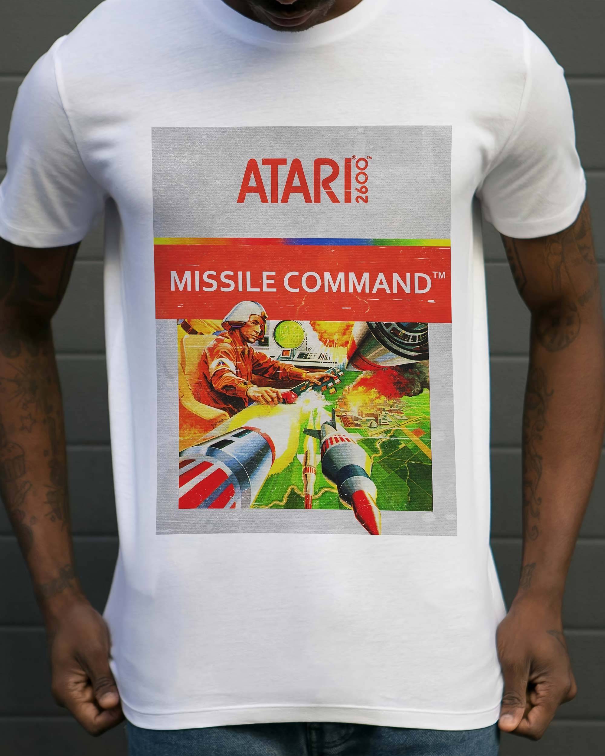 T-shirt Missile Command de couleur Blanc