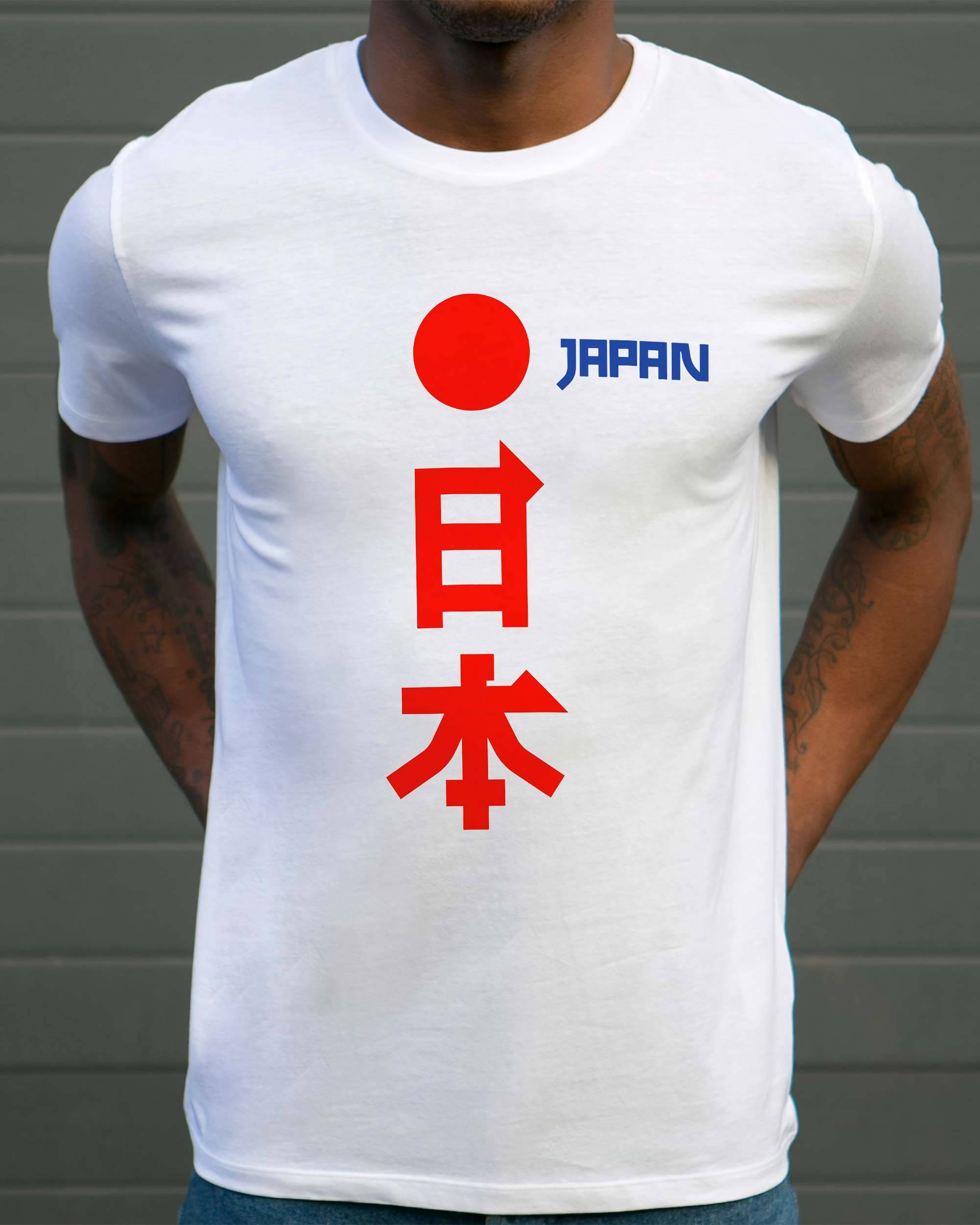 T-shirt Japan Football de couleur Blanc par Mohammad Rasoulipour