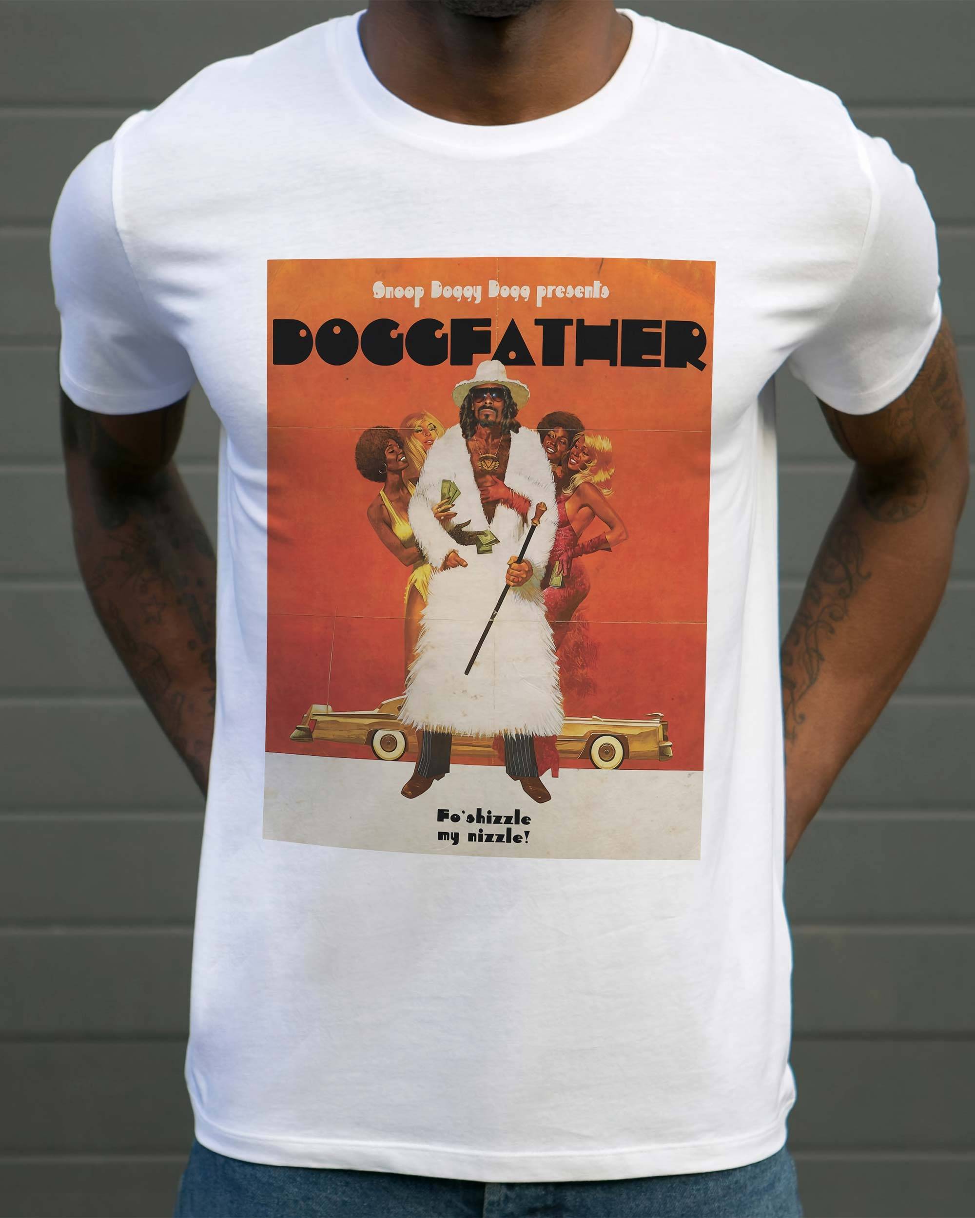 T-shirt Doggfather de couleur Blanc par Ads Libitum