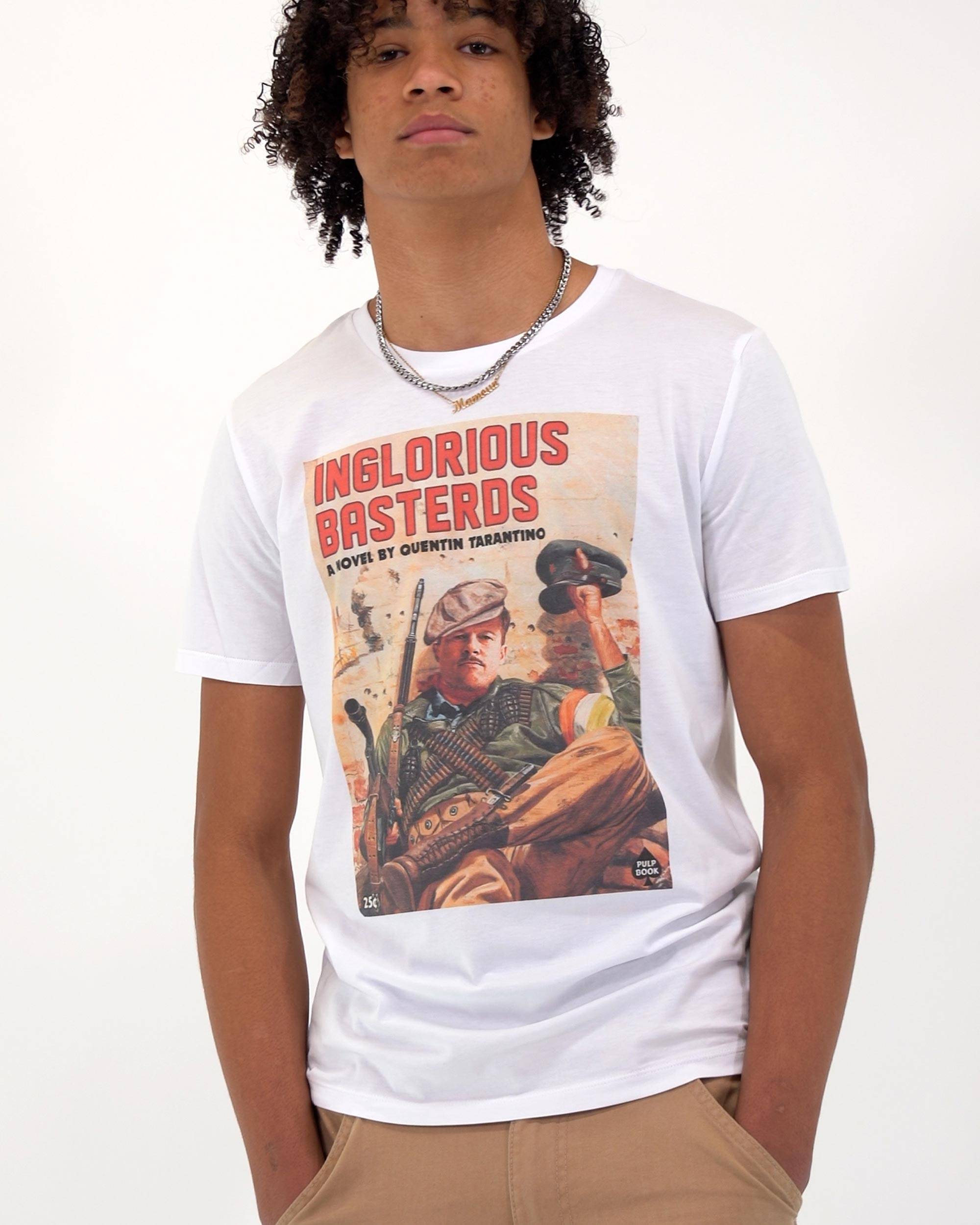 T-shirt Inglorious Basterds de couleur Blanc par Ads Libitum