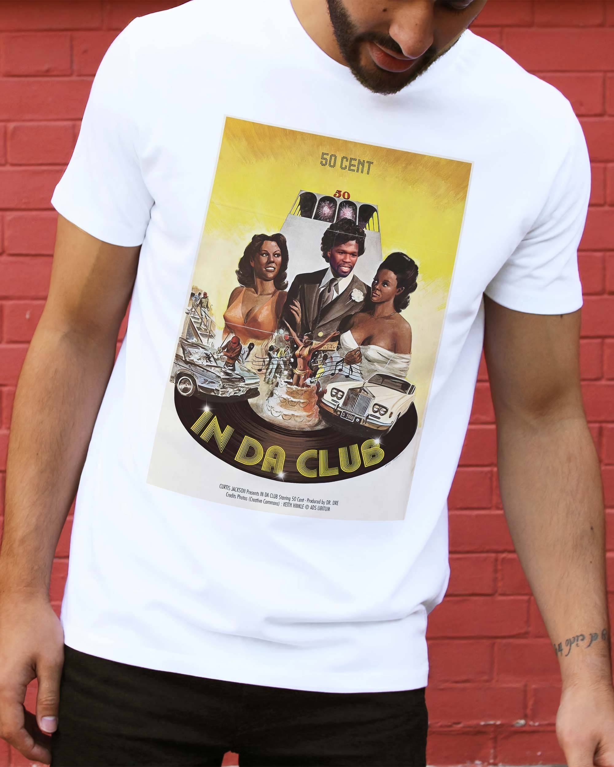 T-shirt In Da Club 50 Cent de couleur Blanc par Ads Libitum