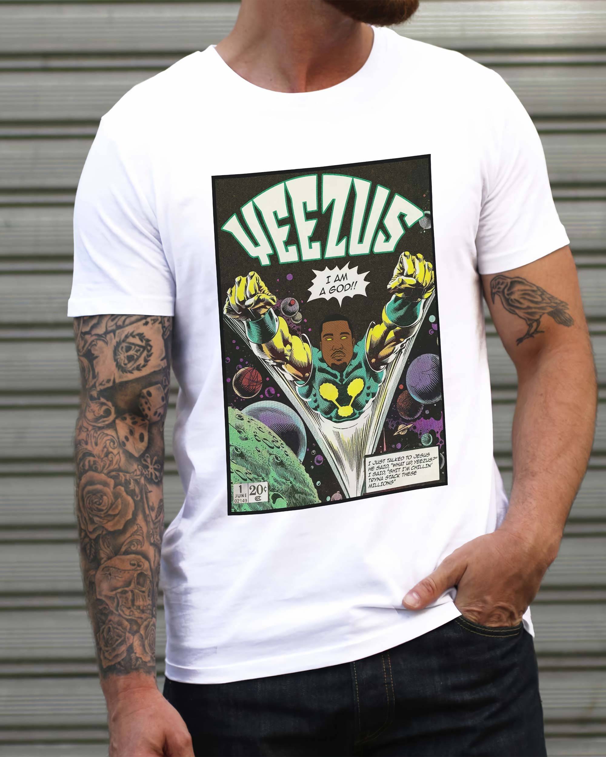 T-shirt Yeezus de couleur Blanc par Ads Libitum