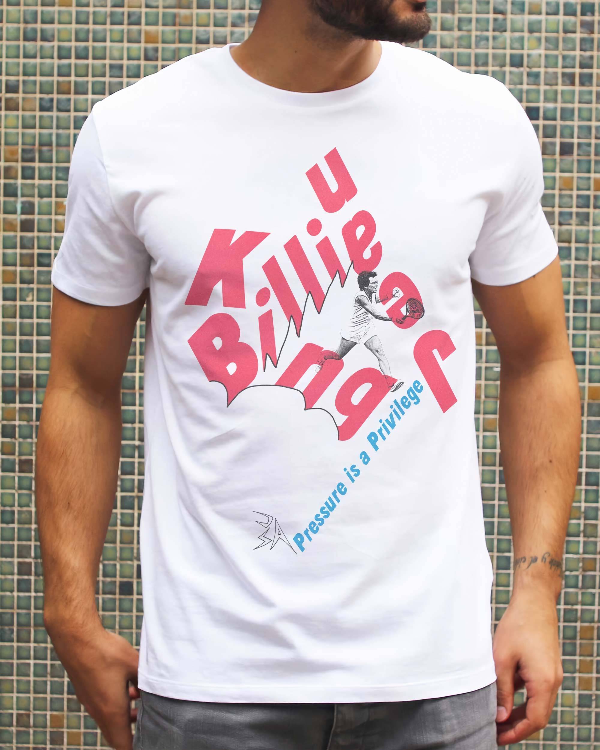T-shirt Billie Jean King de couleur Blanc par Love Means Nothing