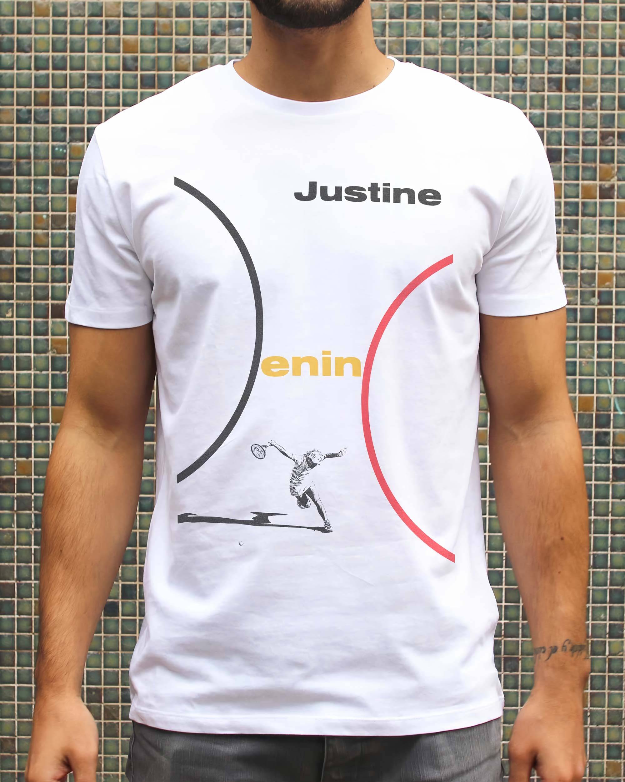 T-shirt Justine Henin de couleur Blanc par Love Means Nothing