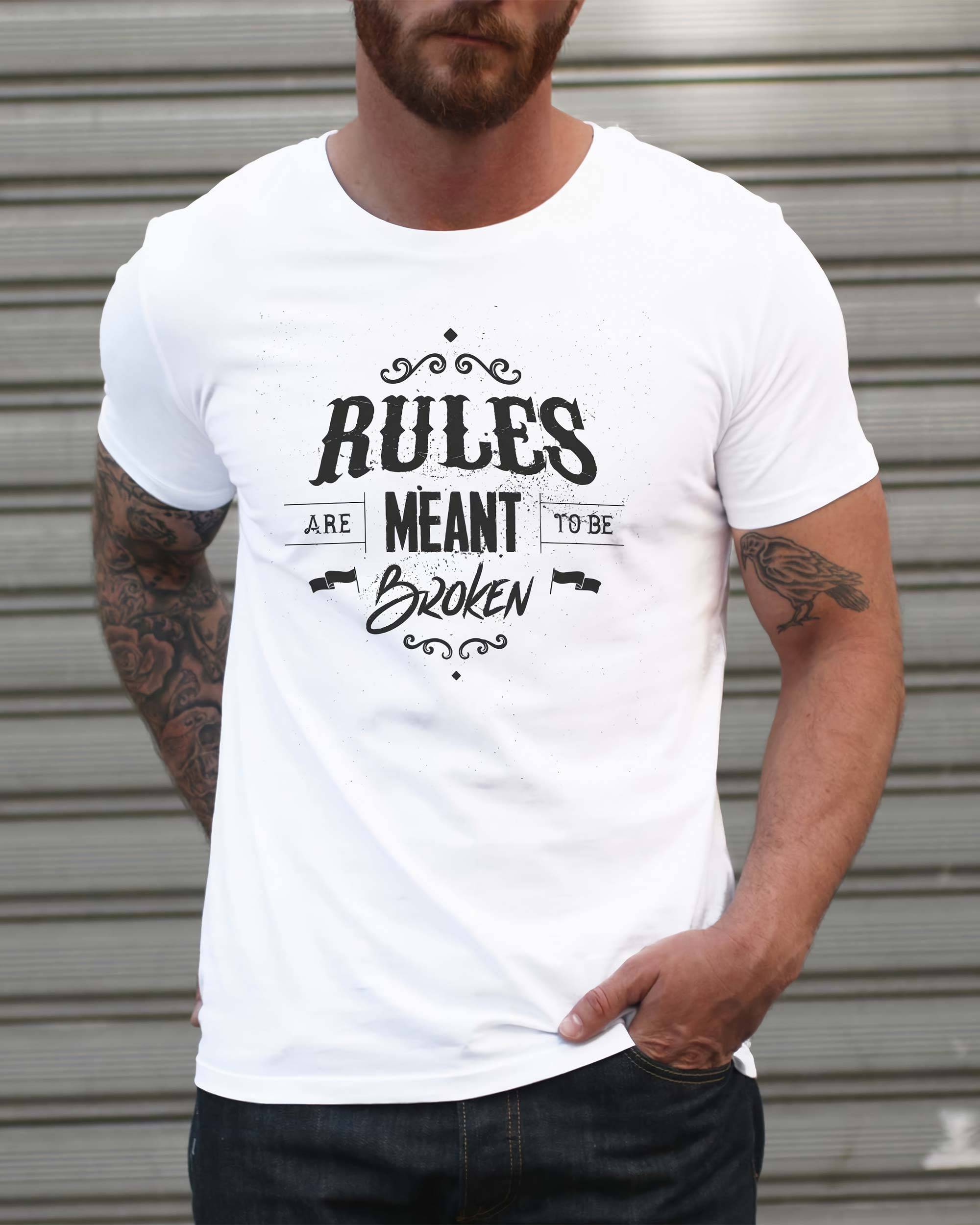 T-shirt Rules de couleur Blanc par Snevi