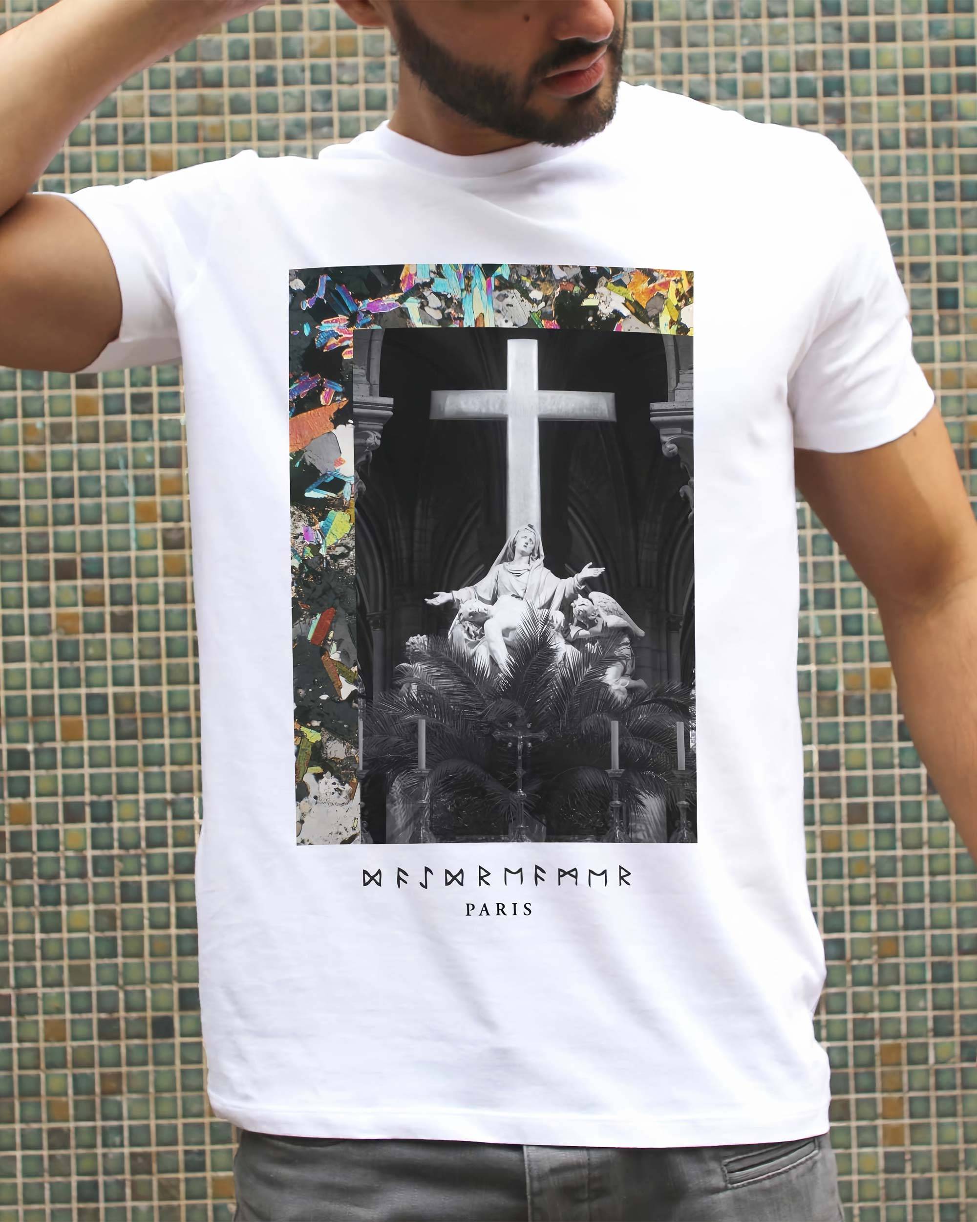 T-shirt La Pieta de couleur Blanc par Daydreamer