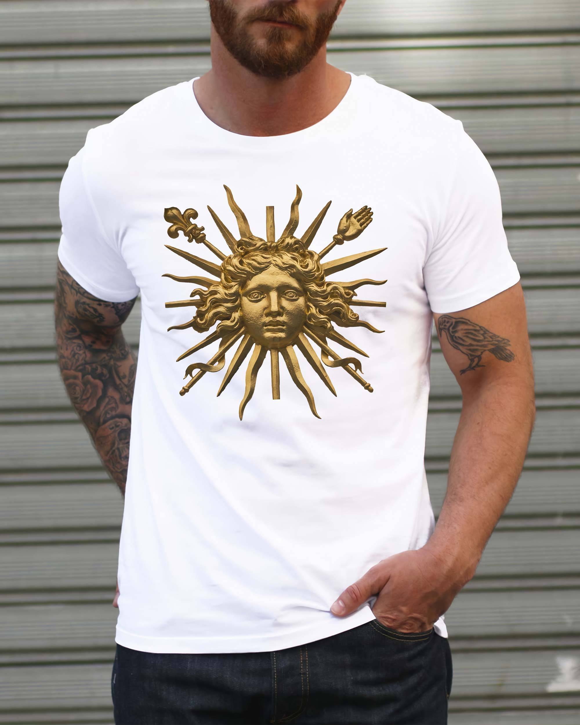 T-shirt Roi Soleil de couleur Blanc par Daydreamer