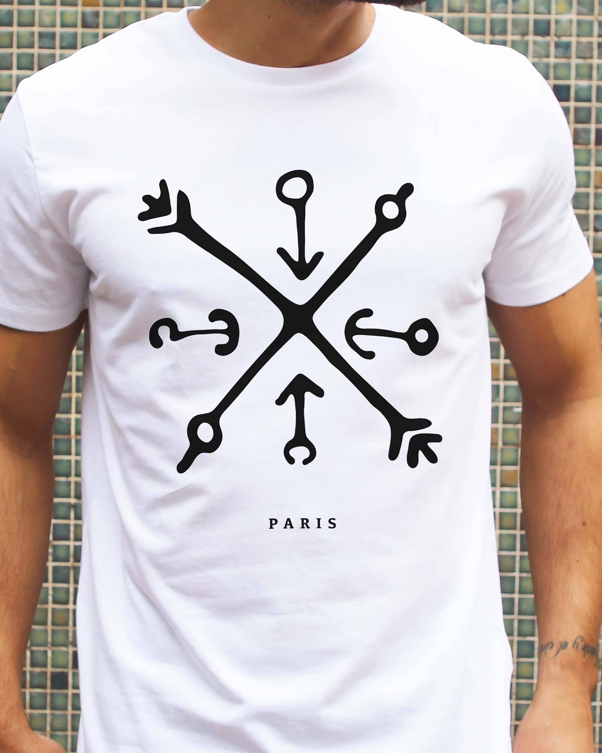 T-shirt Arrows de couleur Blanc par Daydreamer