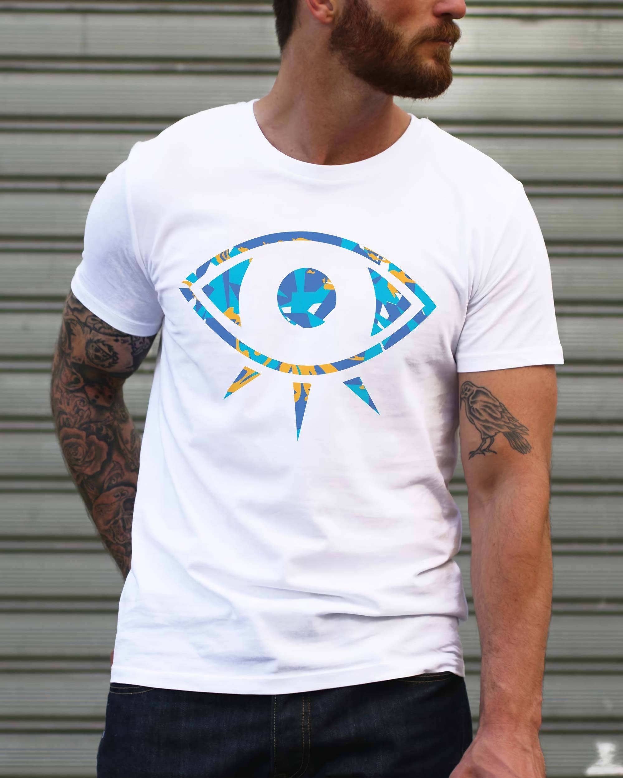 T-shirt Eye de couleur Blanc par Daydreamer
