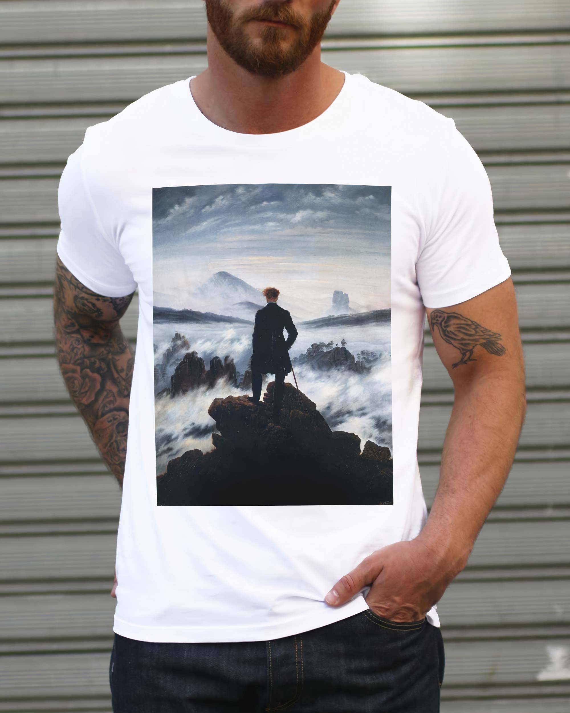 T-shirt Le Voyageur de couleur Blanc par Daydreamer