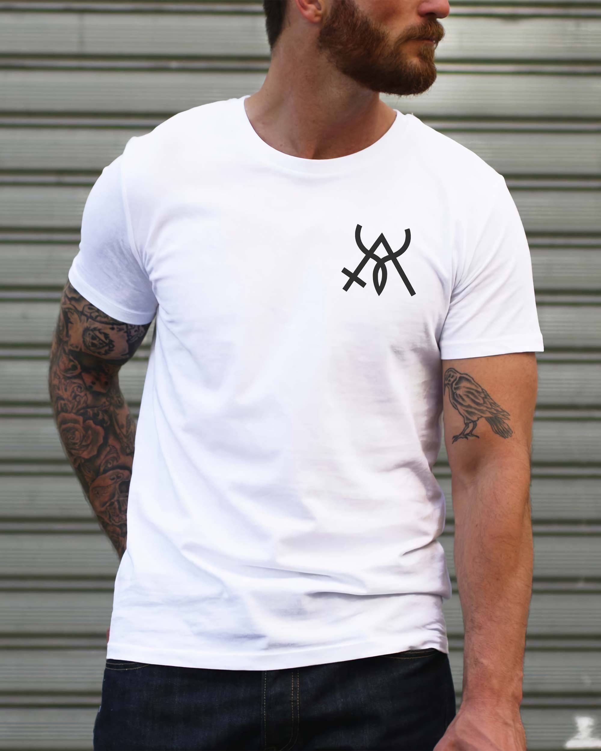 T-shirt Alchimie Coeur de couleur Blanc par Daydreamer