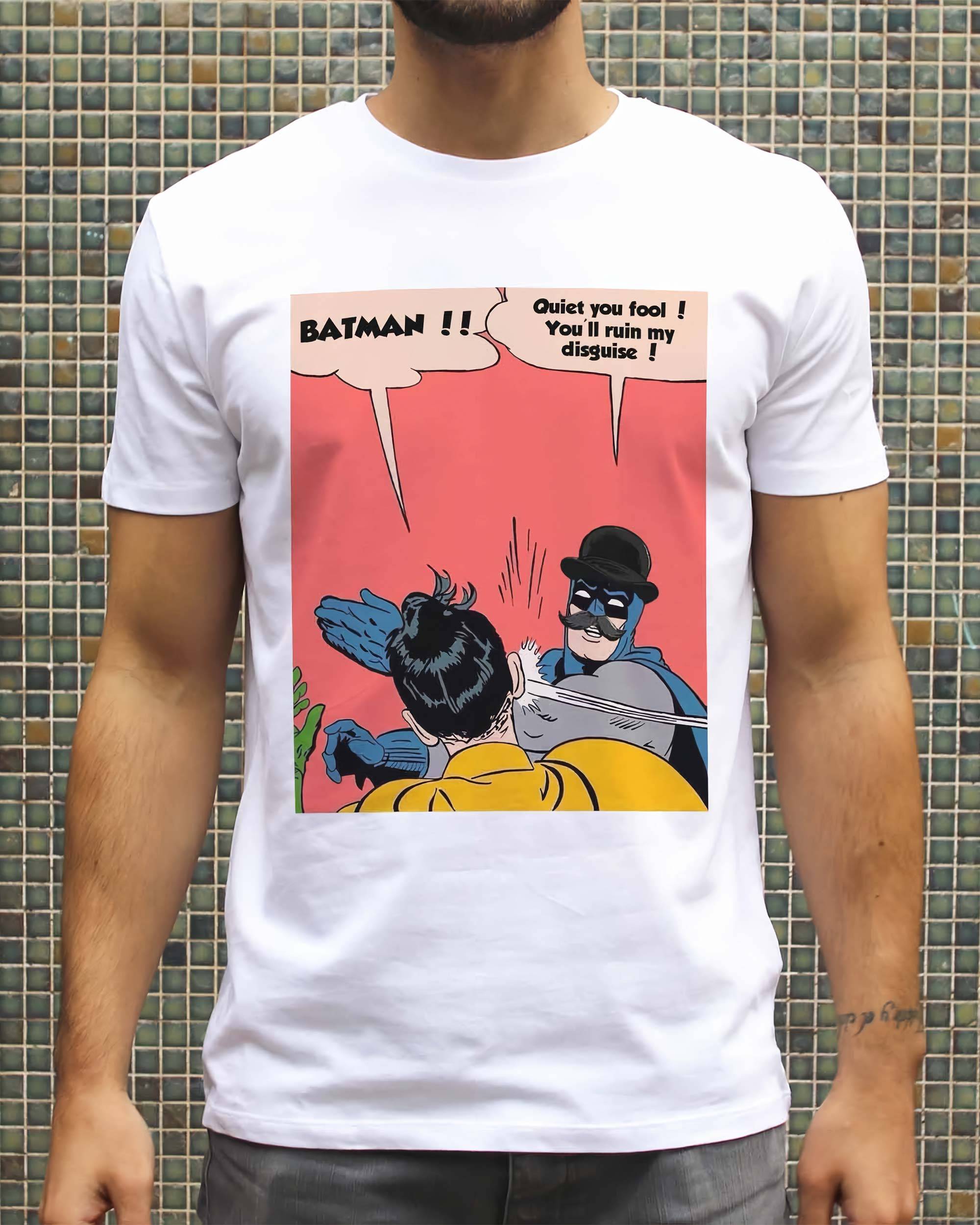 T-shirt Batman Incognito de couleur Blanc