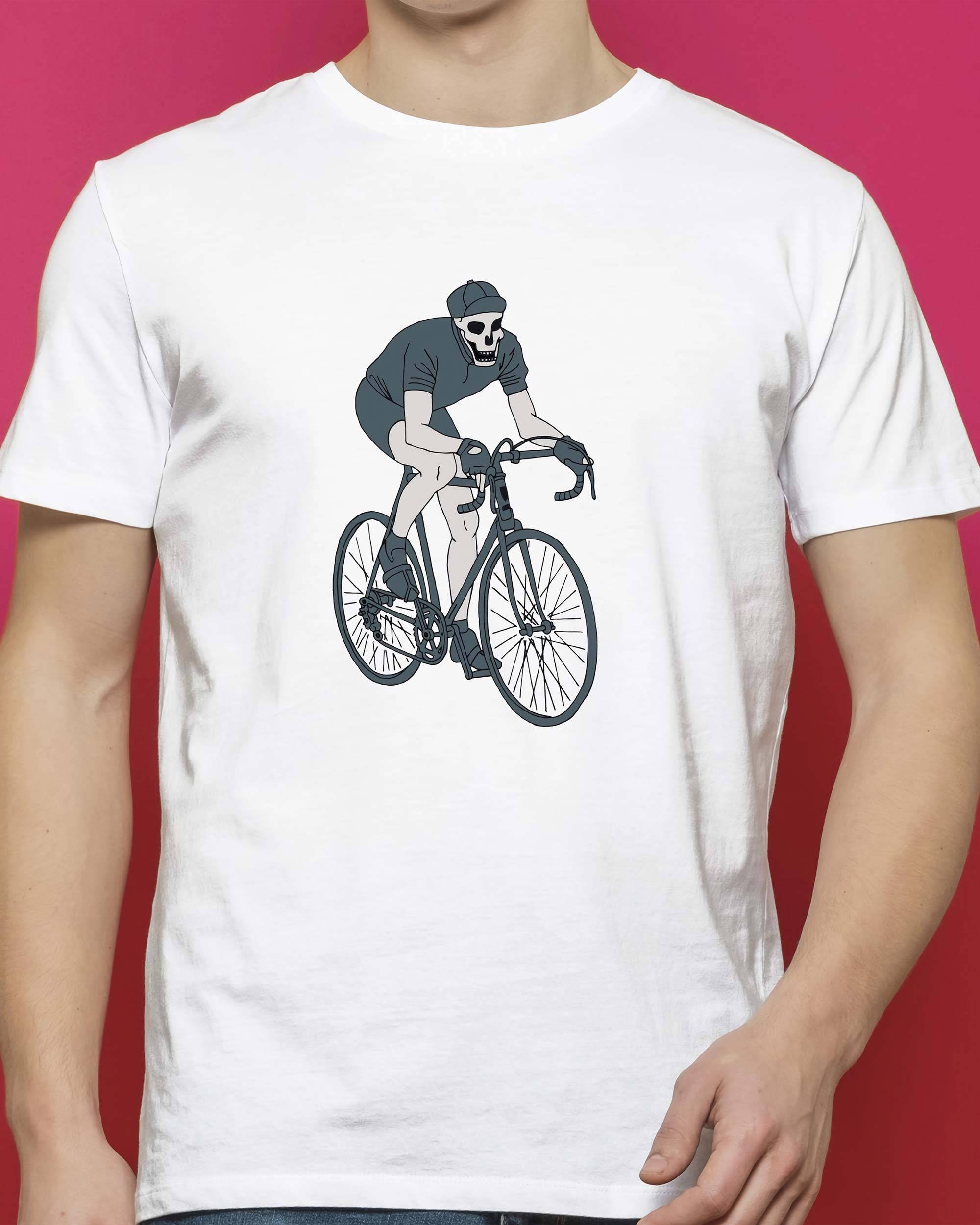 T-shirt Rider de couleur Blanc par Thymoos