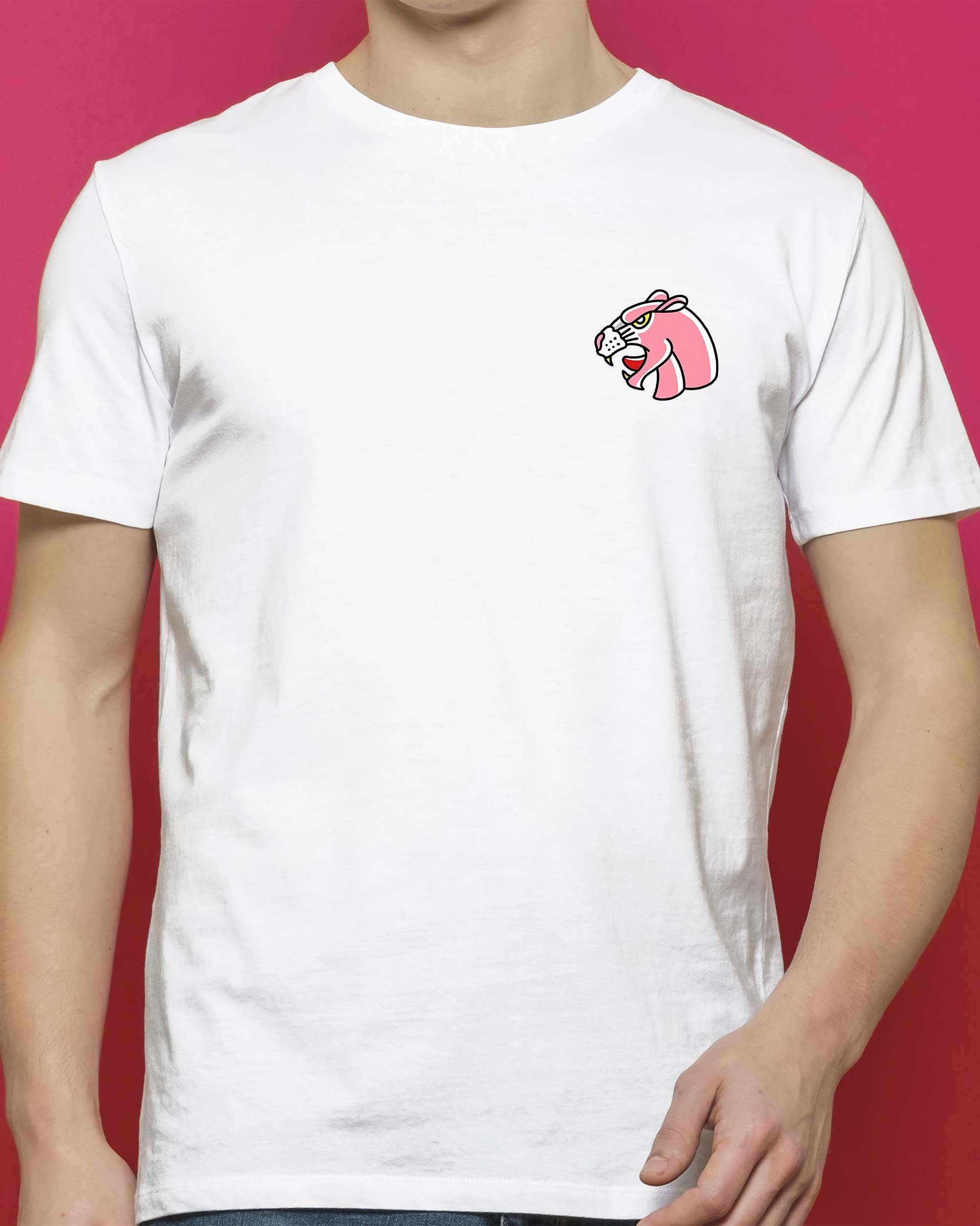 T-shirt Panthers de couleur Blanc par Barmco