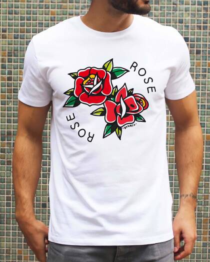 T-shirt Rose Rose Grafitee