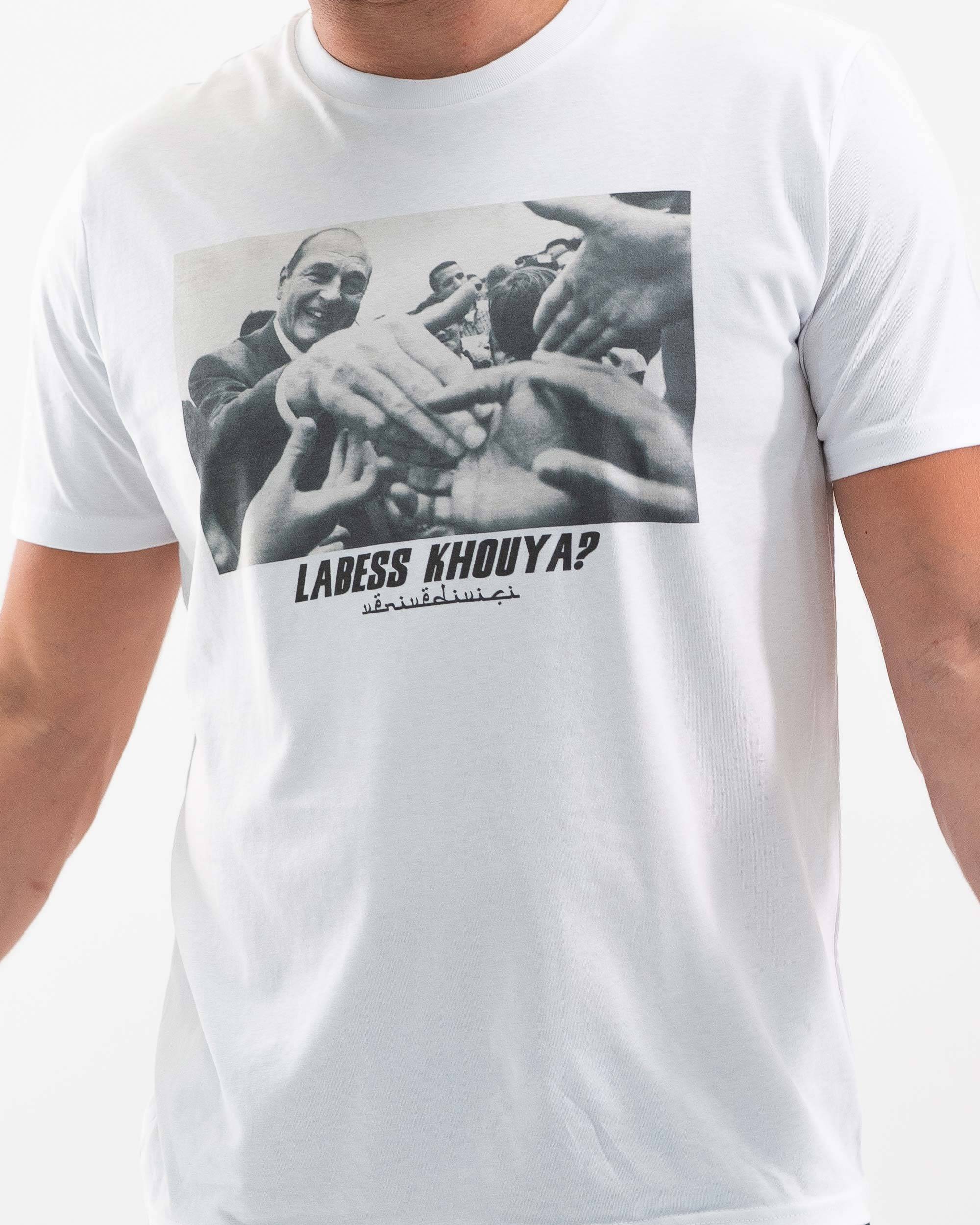 T-shirt Labess Khouya de couleur Blanc par Hexagone
