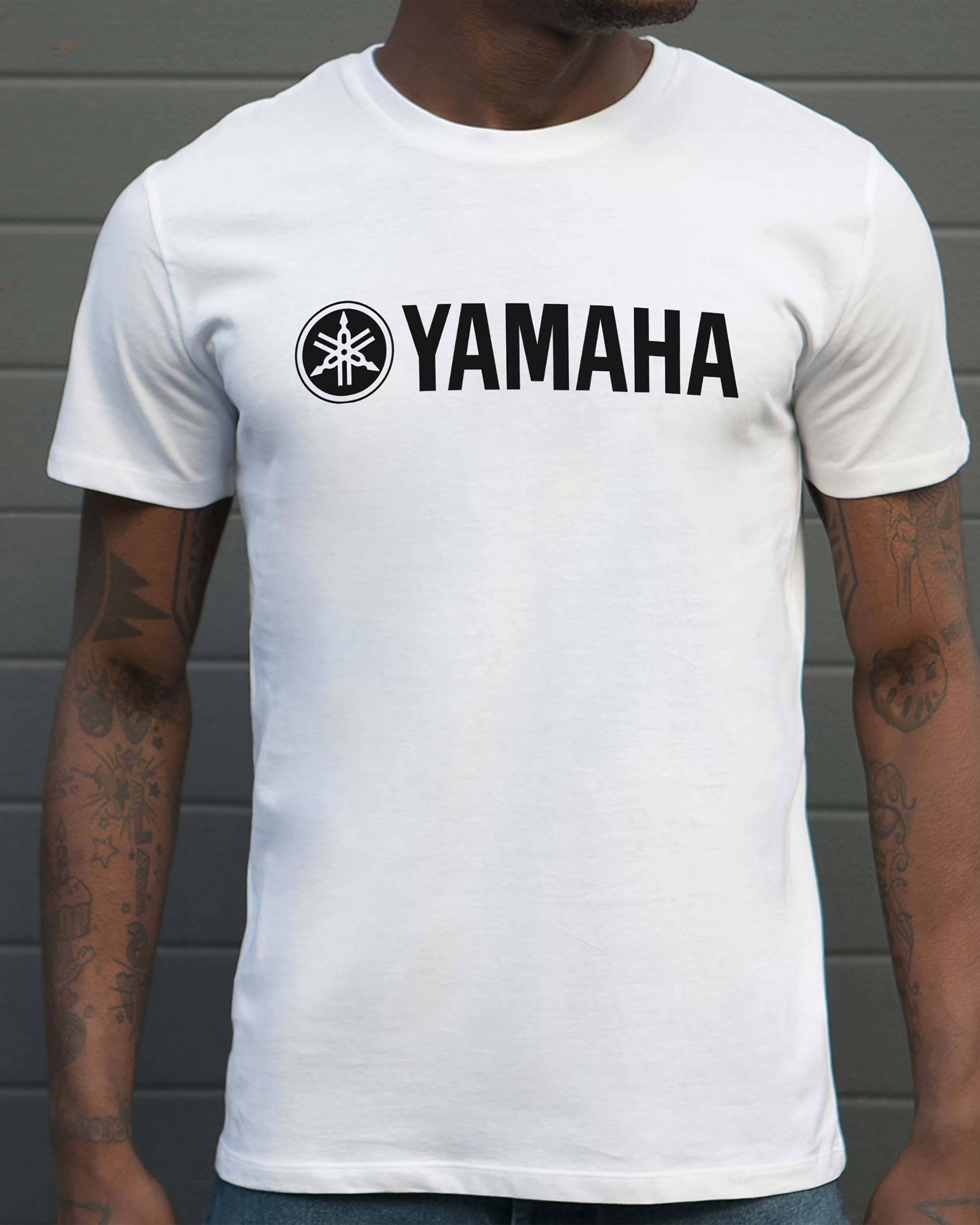 T-shirt Yamaha de couleur Blanc
